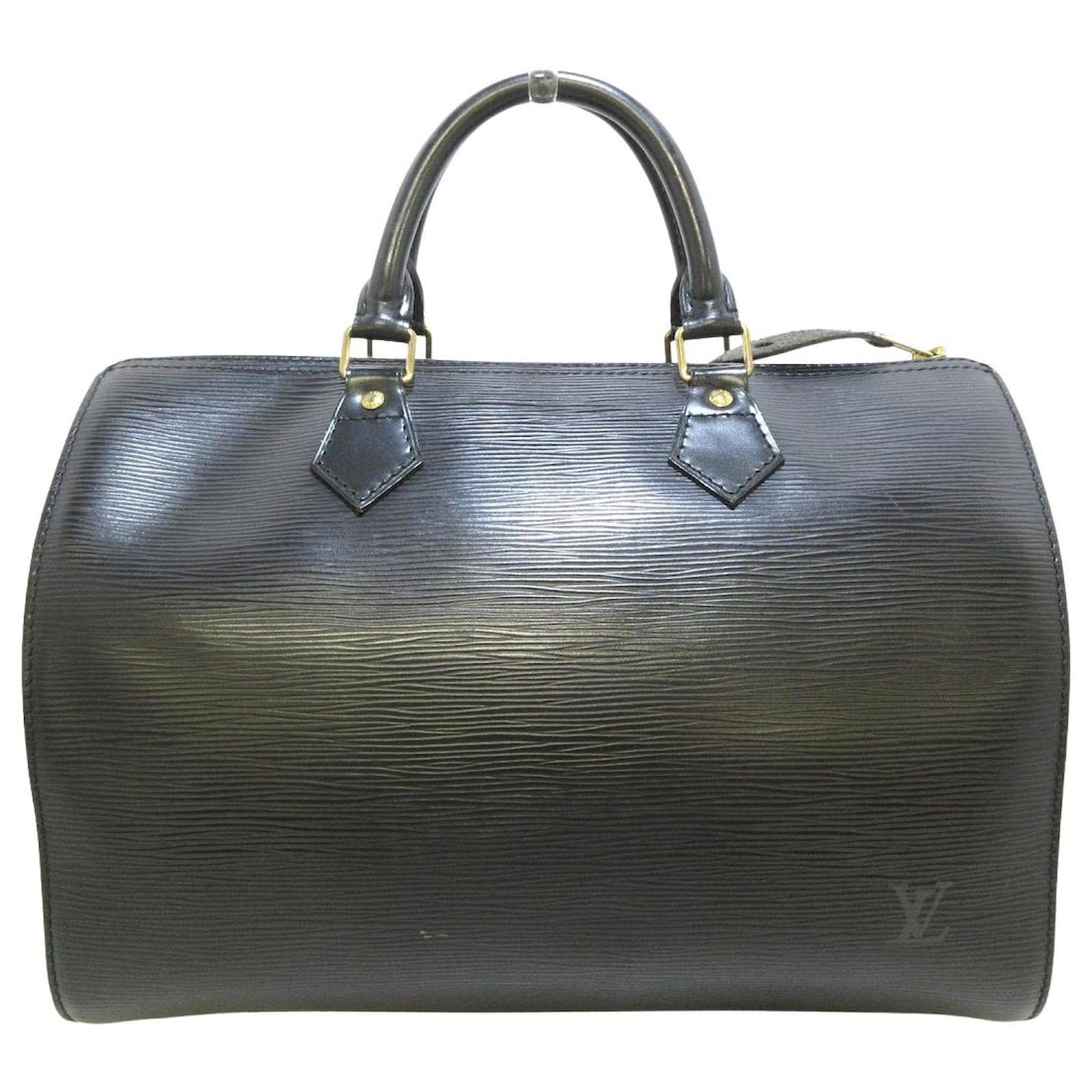 Sac Louis Vuitton speedy 30 in black imprinted leather, limited series from  fall-winter fashion shows 2008, In excellent condition ref.174430 - Joli  Closet