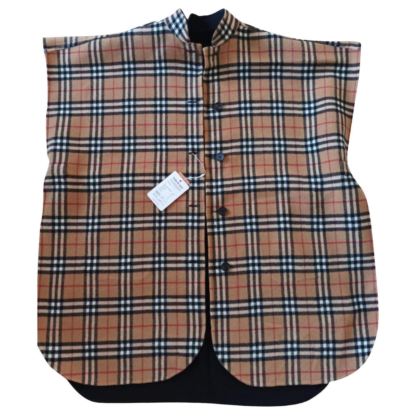 Cape burberry mujer heno reversible market nuevo con etiquetas