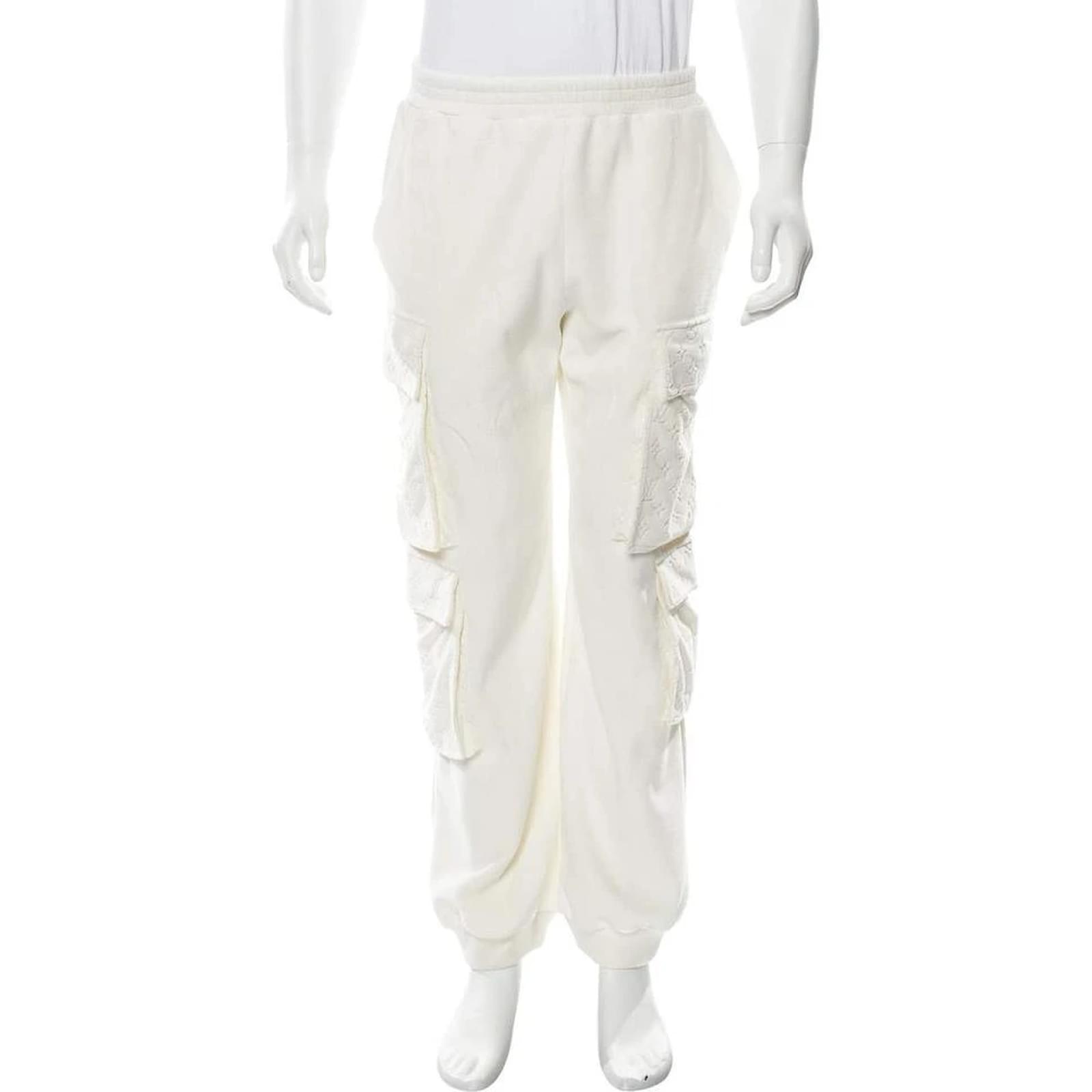 Louis Vuitton Pantalón de chándal cargo de terciopelo blanco pequeño Virgil  Abloh para hombre ref.388171 - Joli Closet