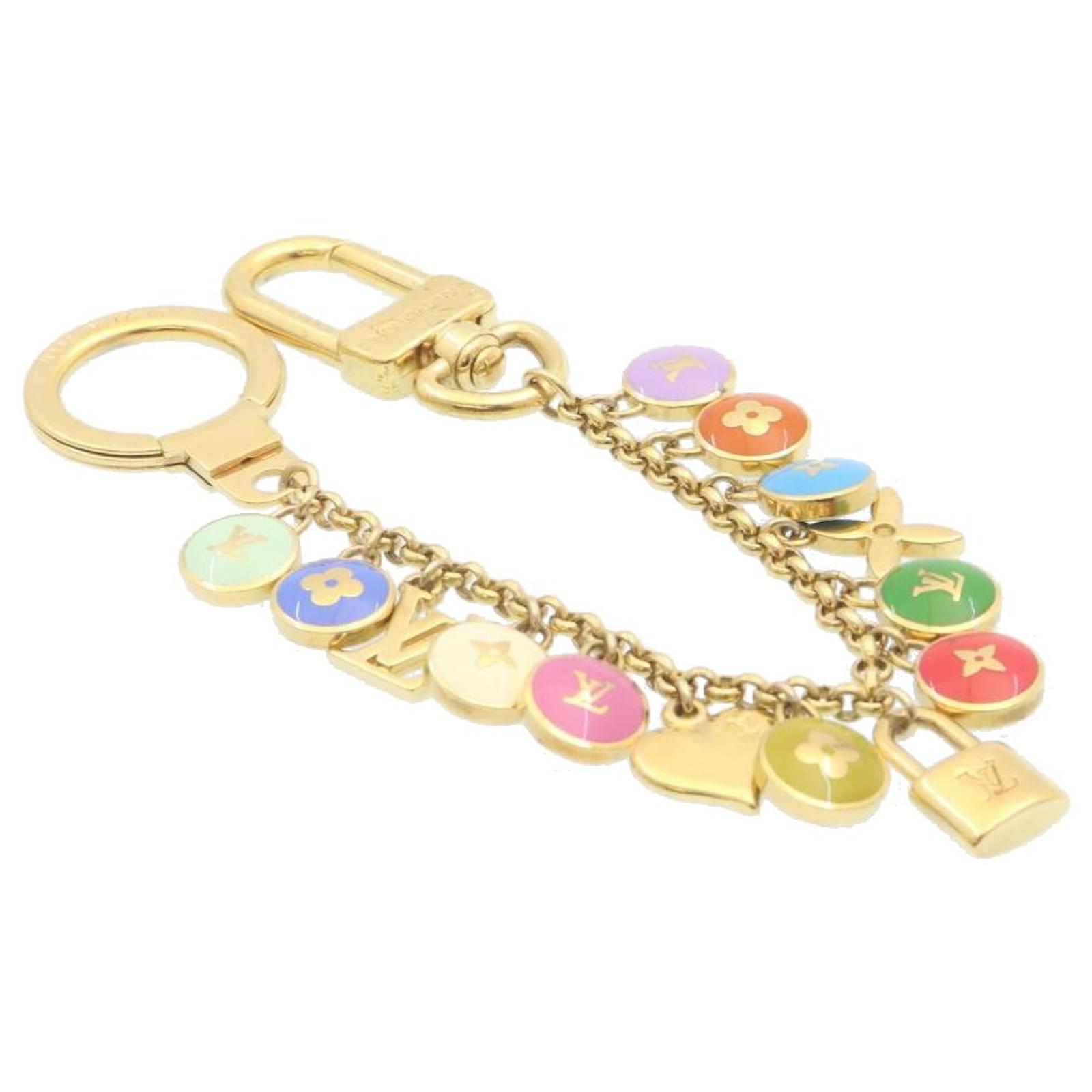 AUTH LOUIS VUITTON Porte Cles Cianne Pastilles Bag Charm Chain M65380 LV JP  F/S