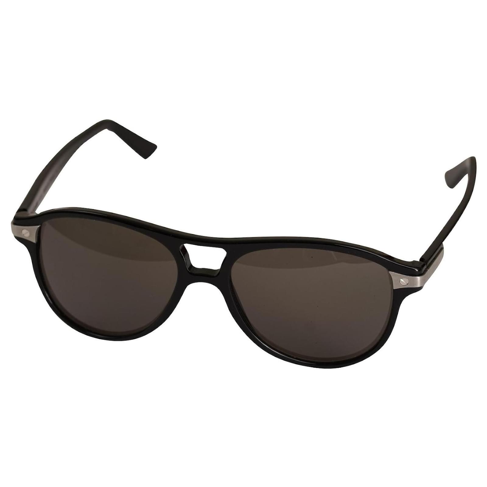 Auth. Cartier Mens Sport Sunglasses - Santos de Rimmed - Polarized Black  Lenses