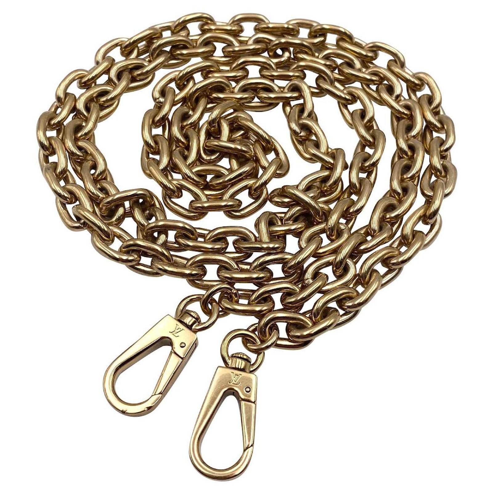 louis vuitton gold chain crossbody strap