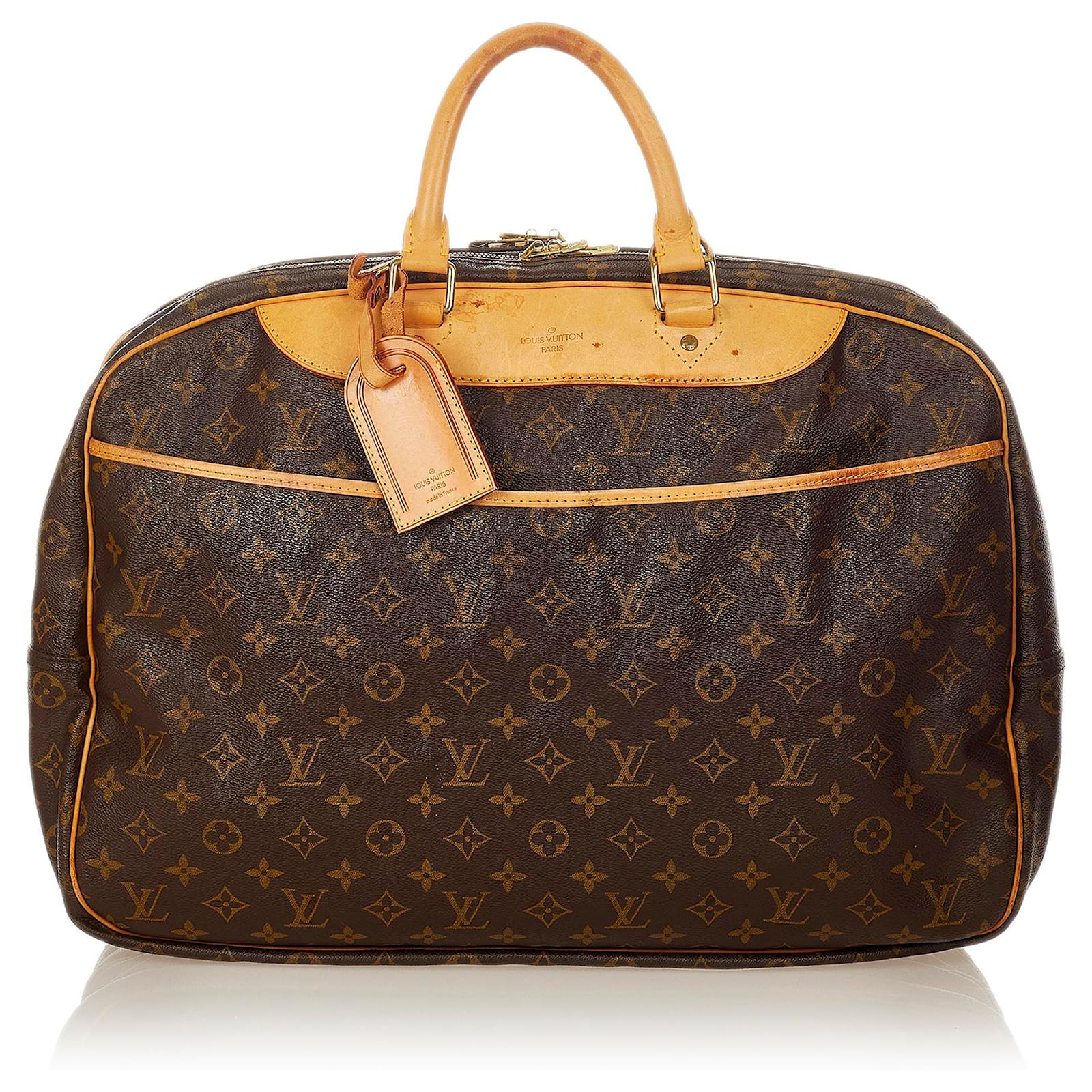 Louis Vuitton Brown Monogram Alize 24 HEURES Leather Cloth ref.963233 -  Joli Closet