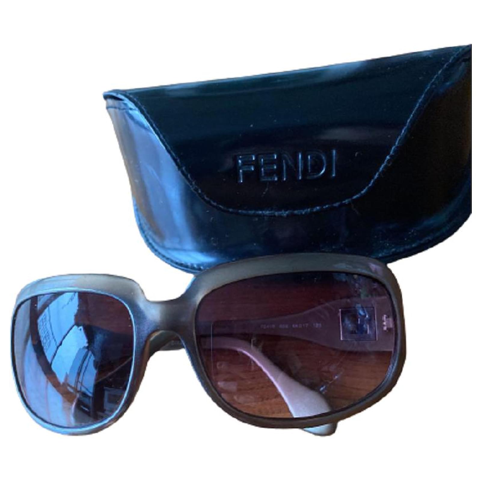 Occasion] Lunettes de soleil Fendi Plastique Marron