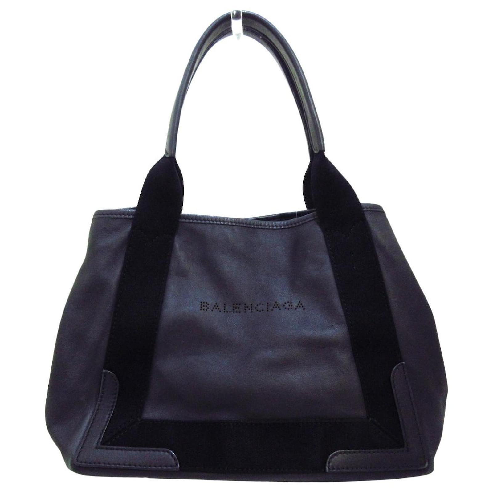 balenciaga cabas leather