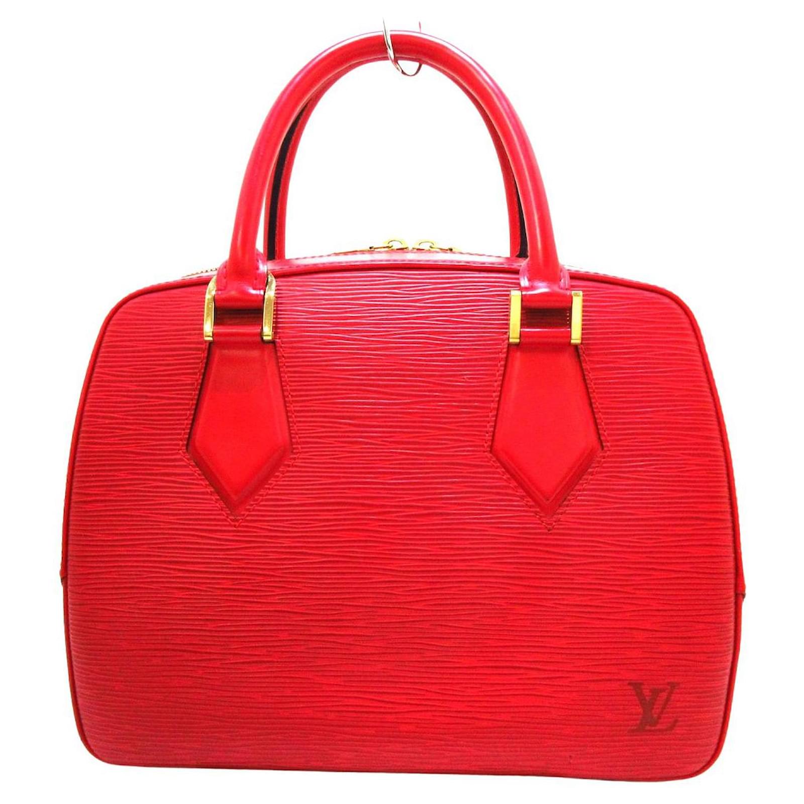 Louis Vuitton Sablon Red Leather ref.389884 - Joli Closet