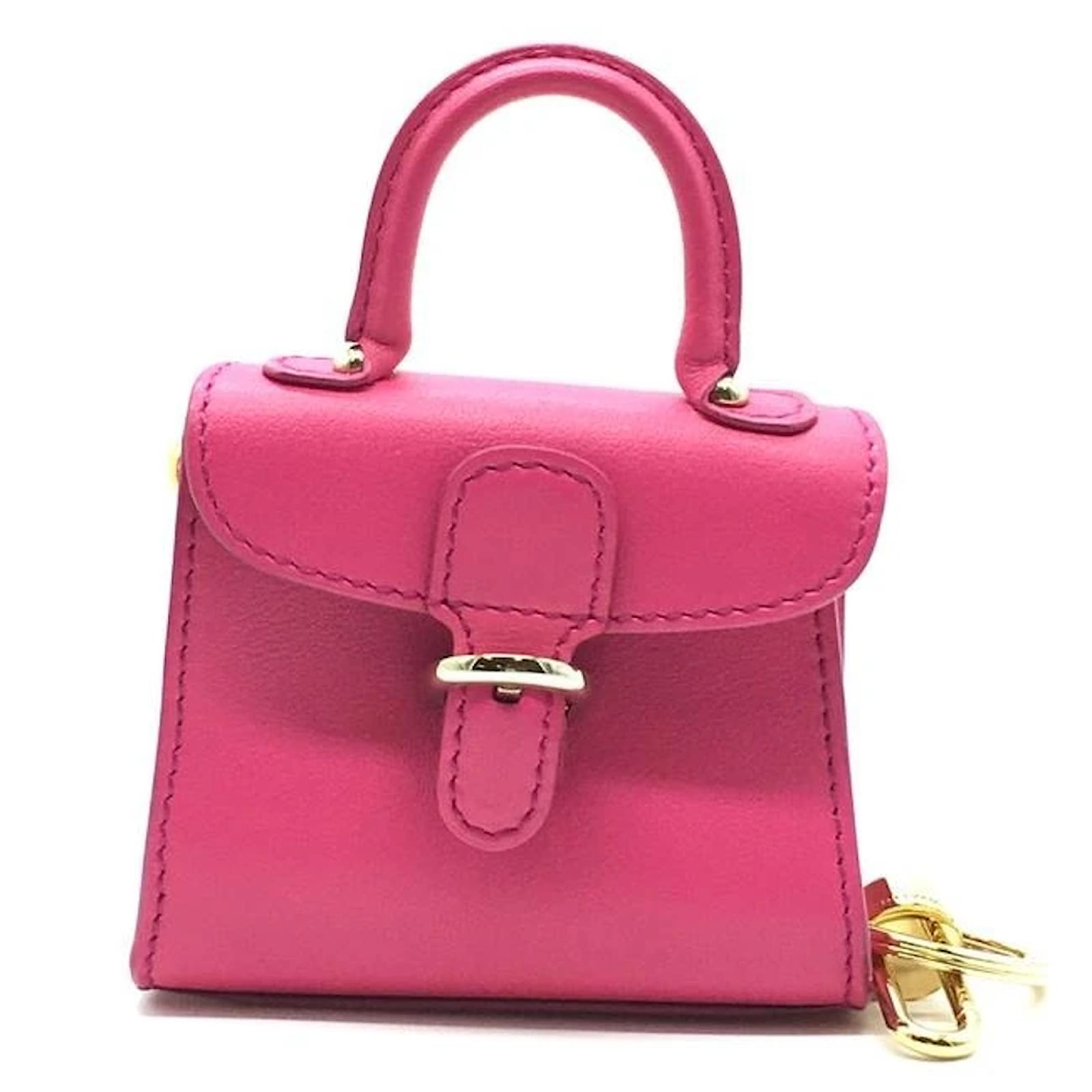 Delvaux Mini Brillant Charm Pink Leather ref.390008 - Joli Closet