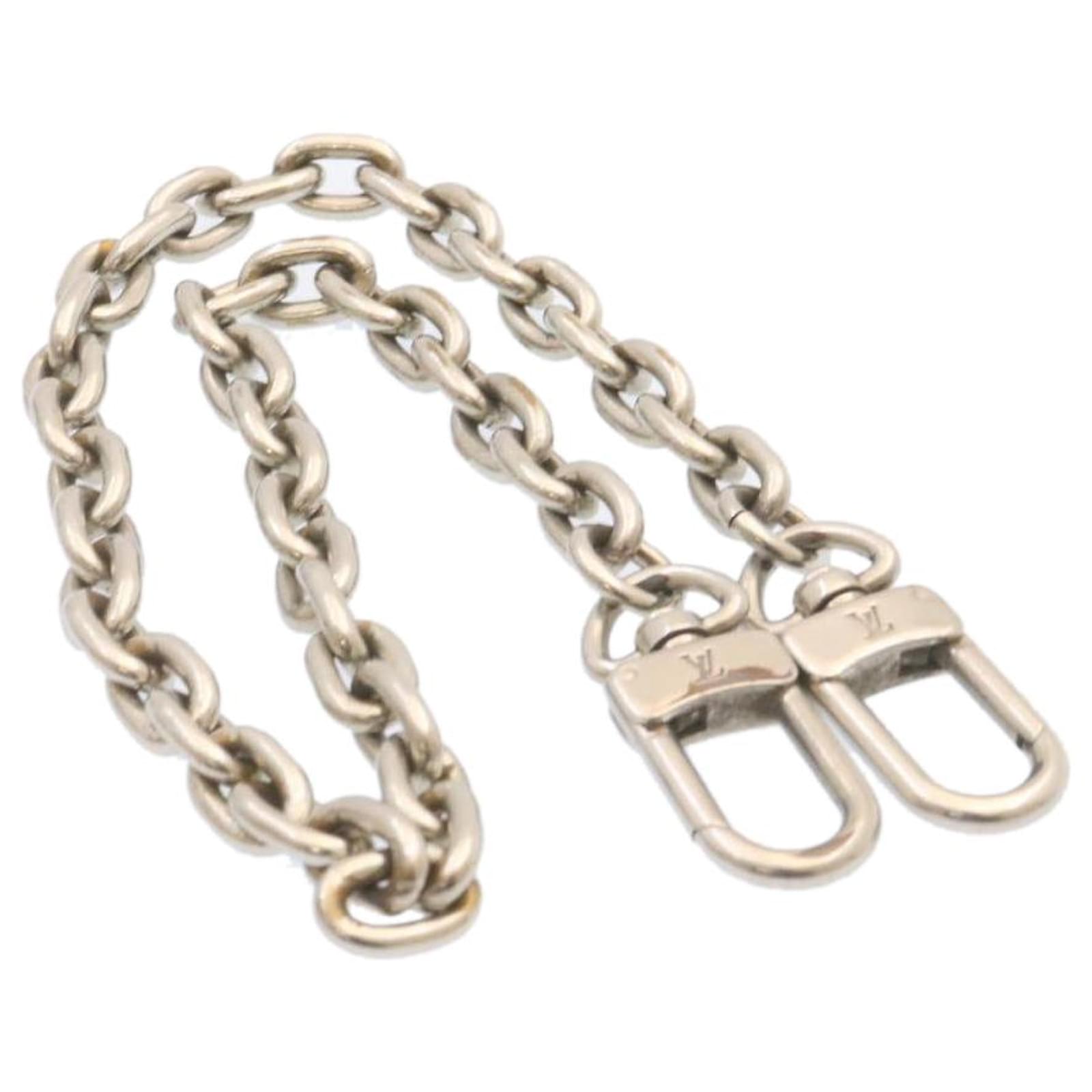 louis vuitton chain strap silver