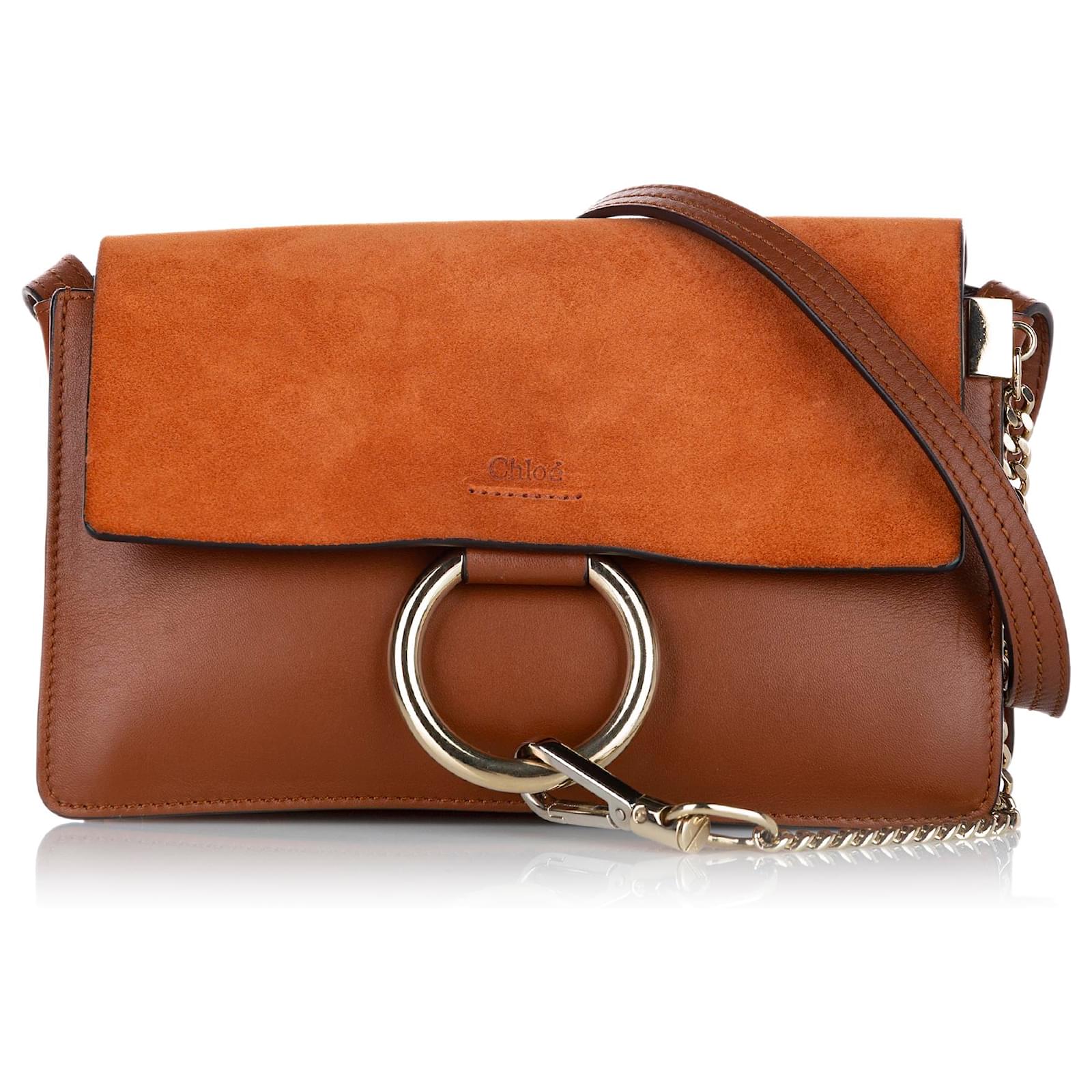 chloe leather crossbody bolsa