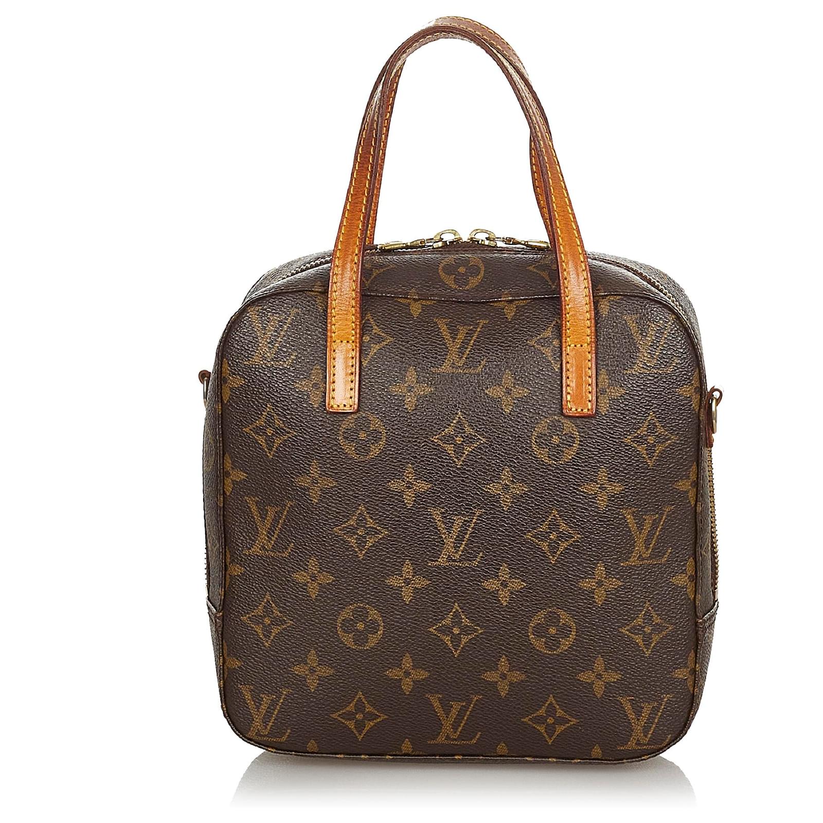 Louis Vuitton Brown Monogram Spontini Leather Cloth ref.978248 - Joli Closet