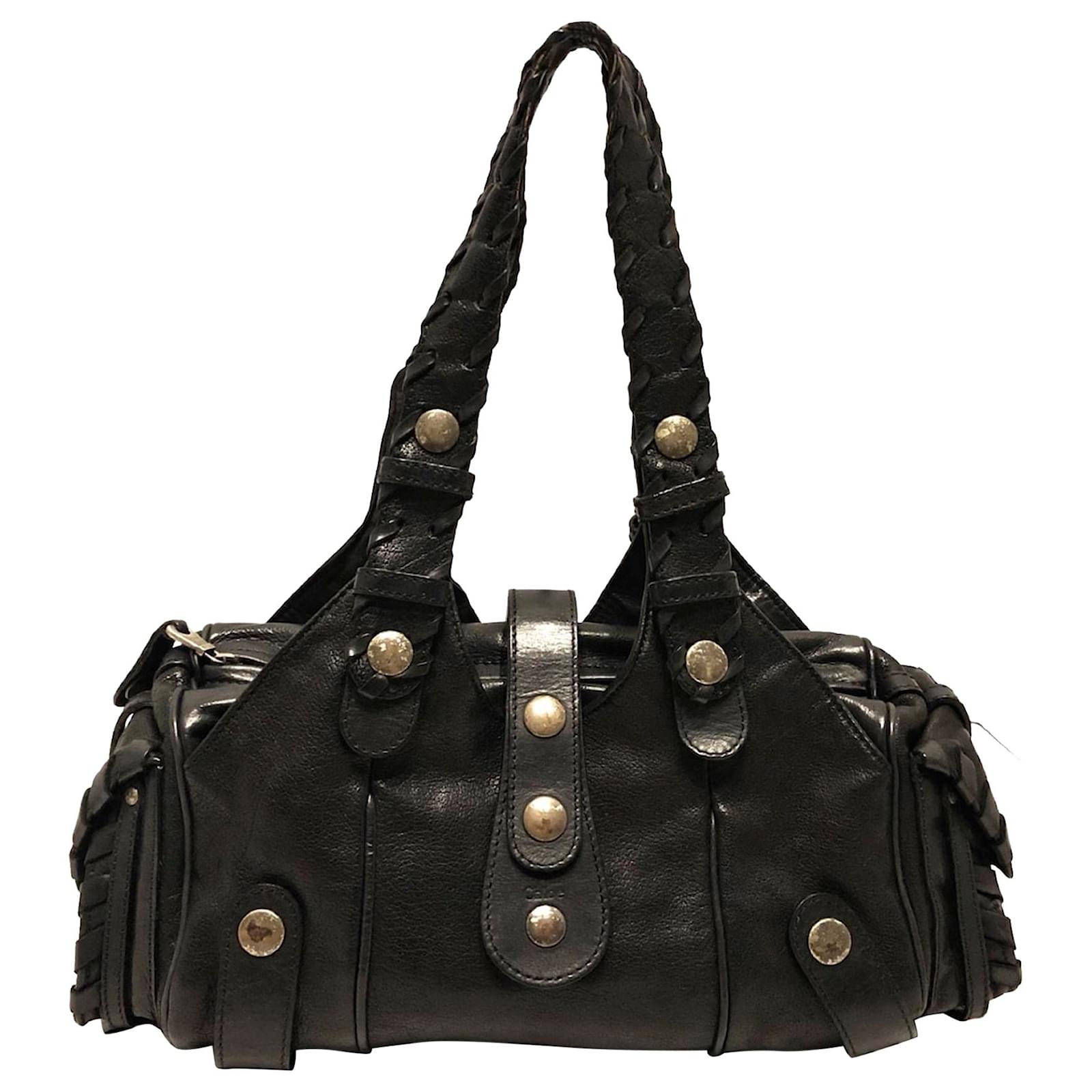 Chloe Chloé Chloe Black Silverado Leather Shoulder Bag Pony-style