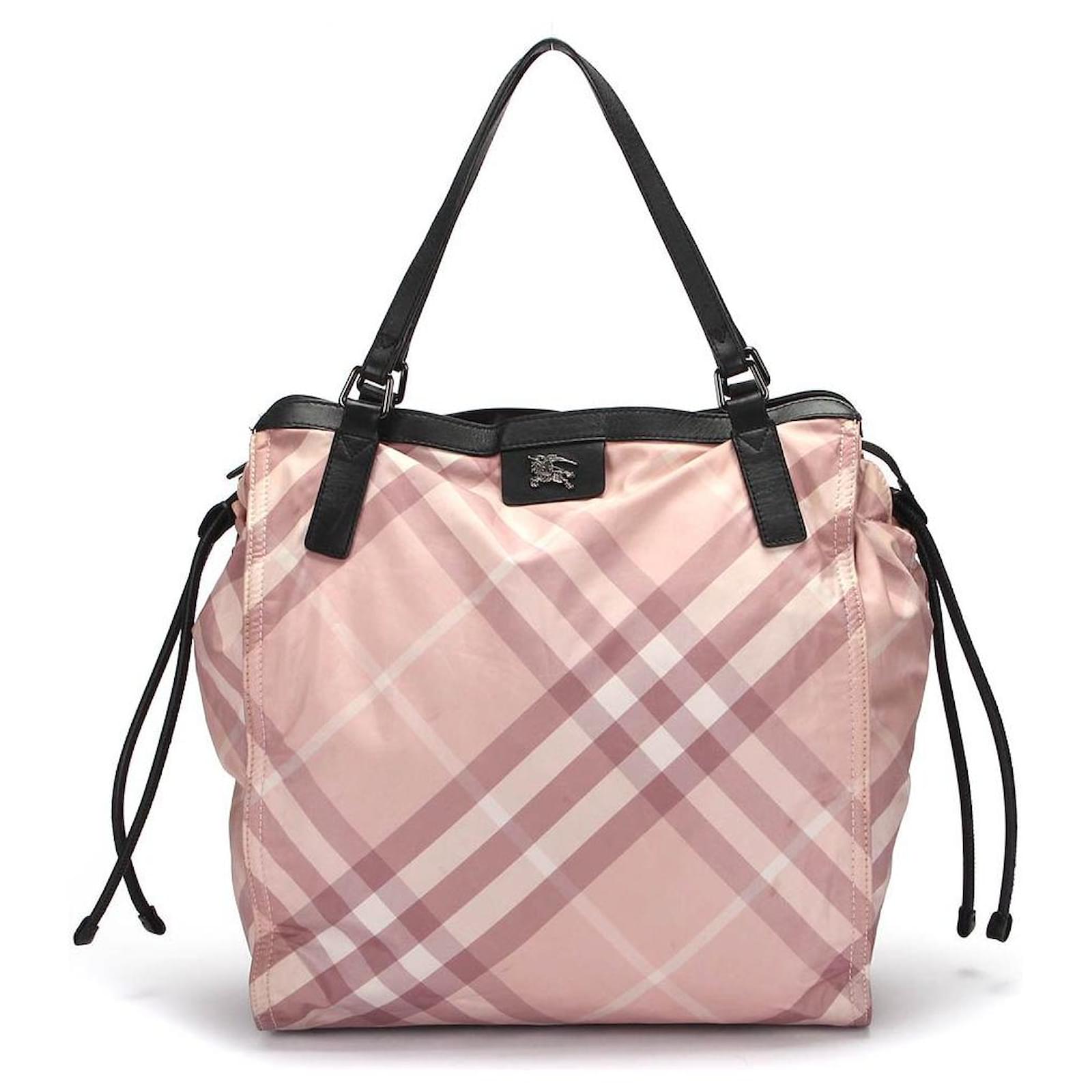 Burberry Plaid Buckleigh Nylon Tote Bag in multicolor nylon Multiple colors   - Joli Closet