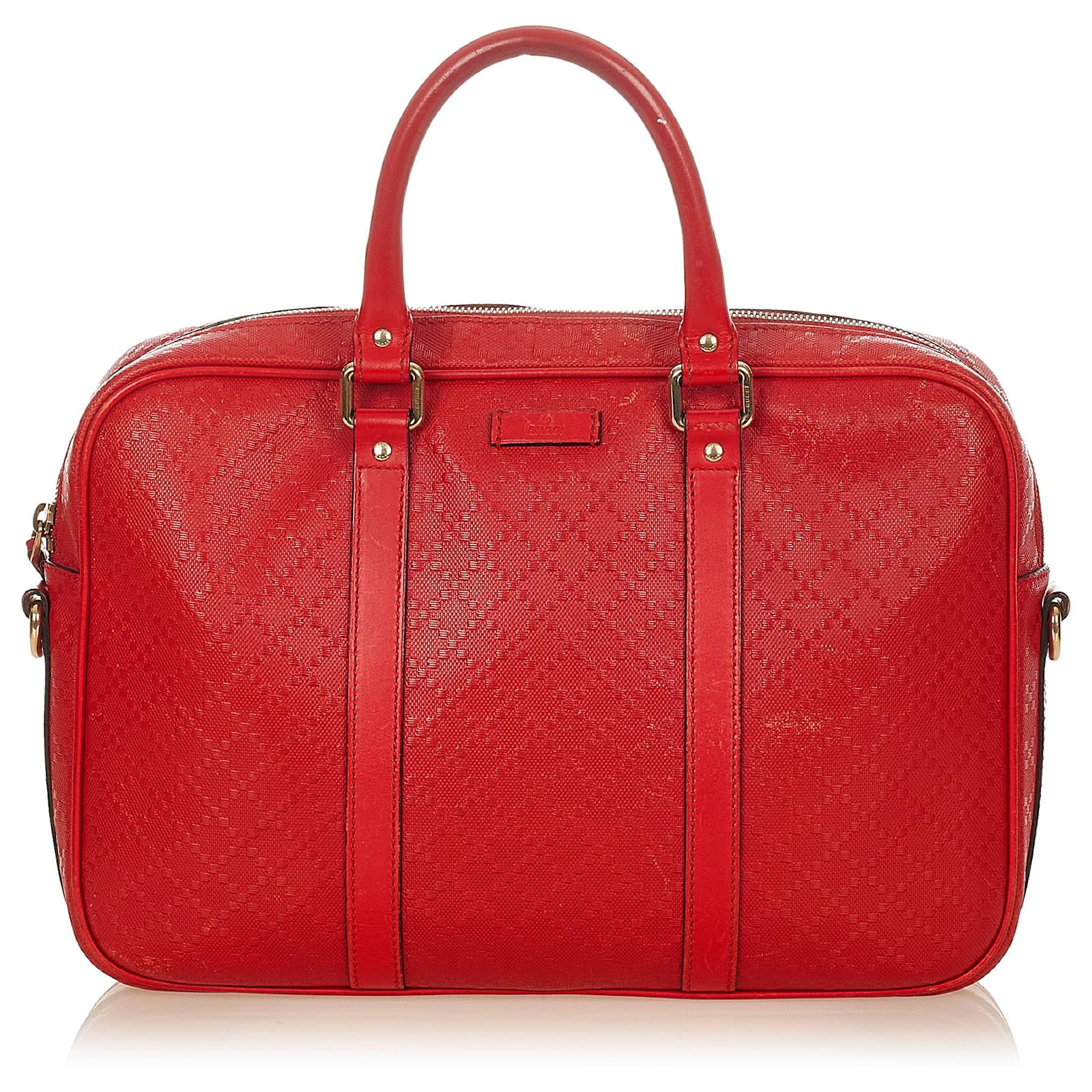 gucci red travel bag