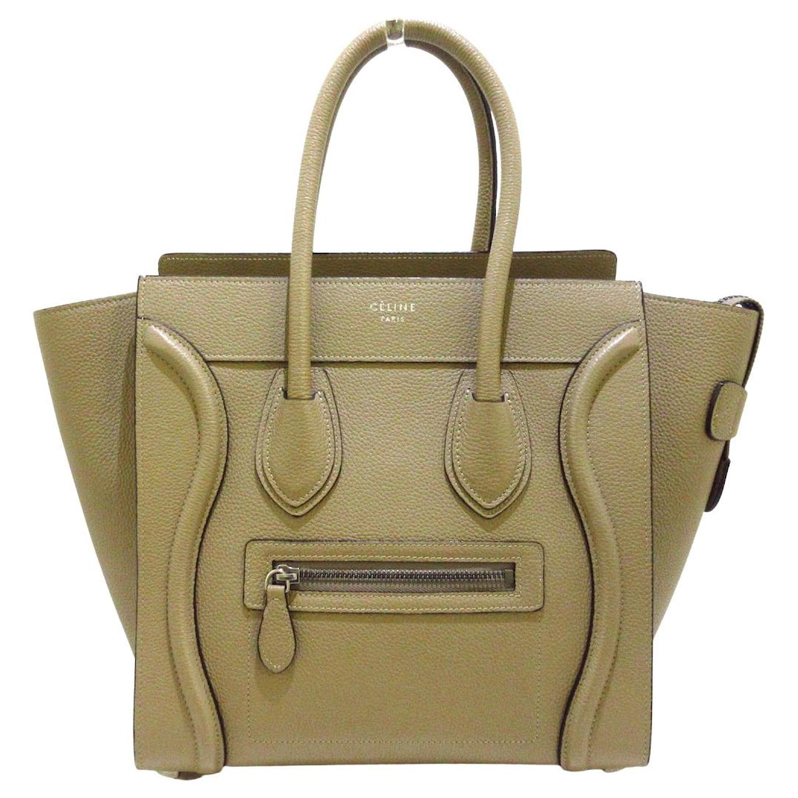 Céline Luggage Khaki Ponystyle calfskin ref.391338 Joli Closet