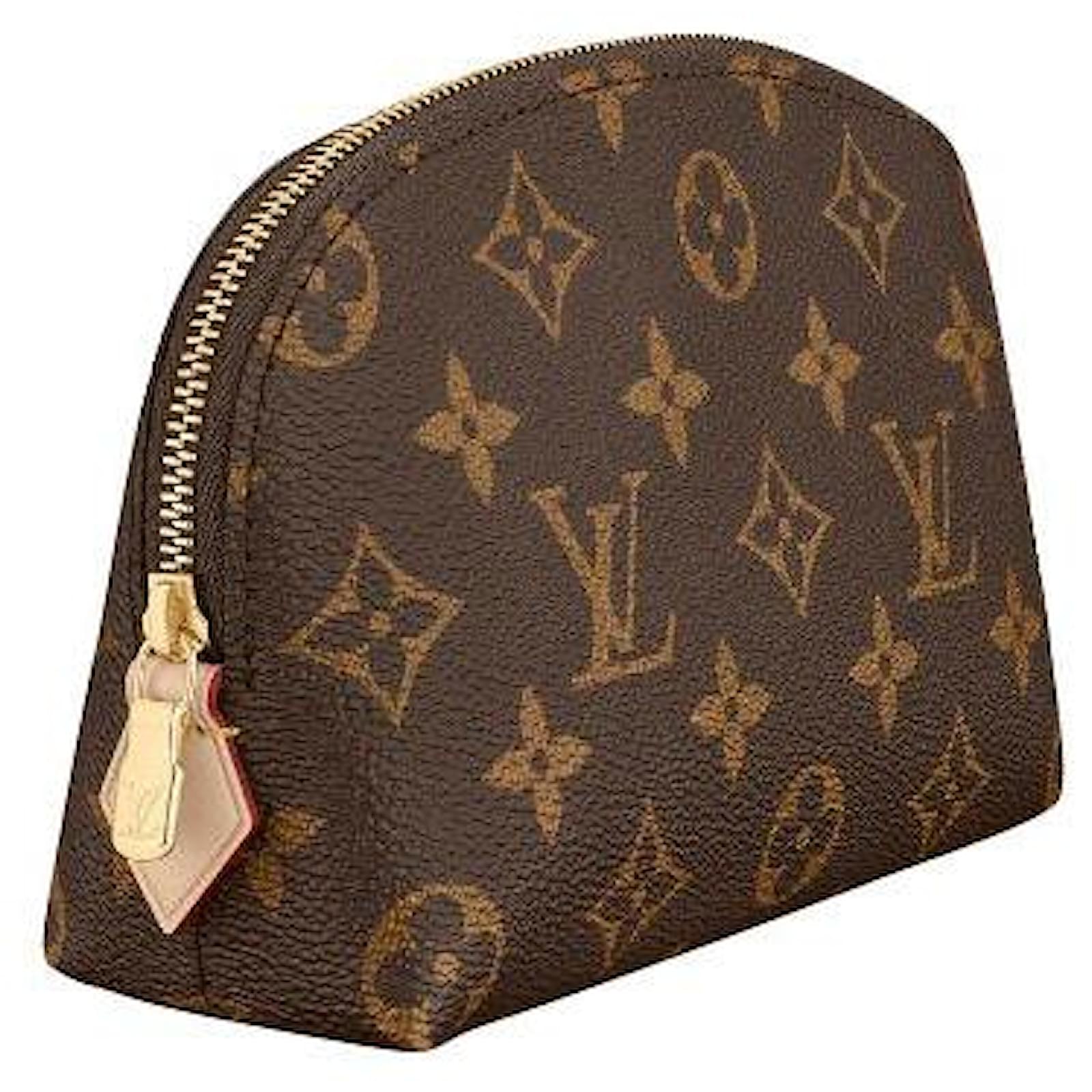 Louis Vuitton Cosmetic Pouch GM Monogram amp Free LV Luggage Tag  eBay