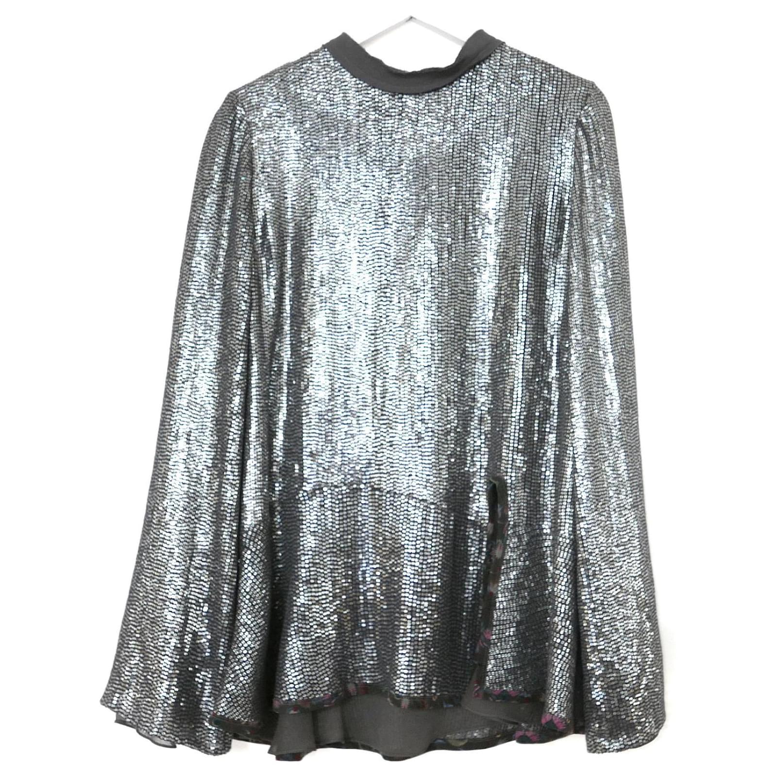 sequin basque top