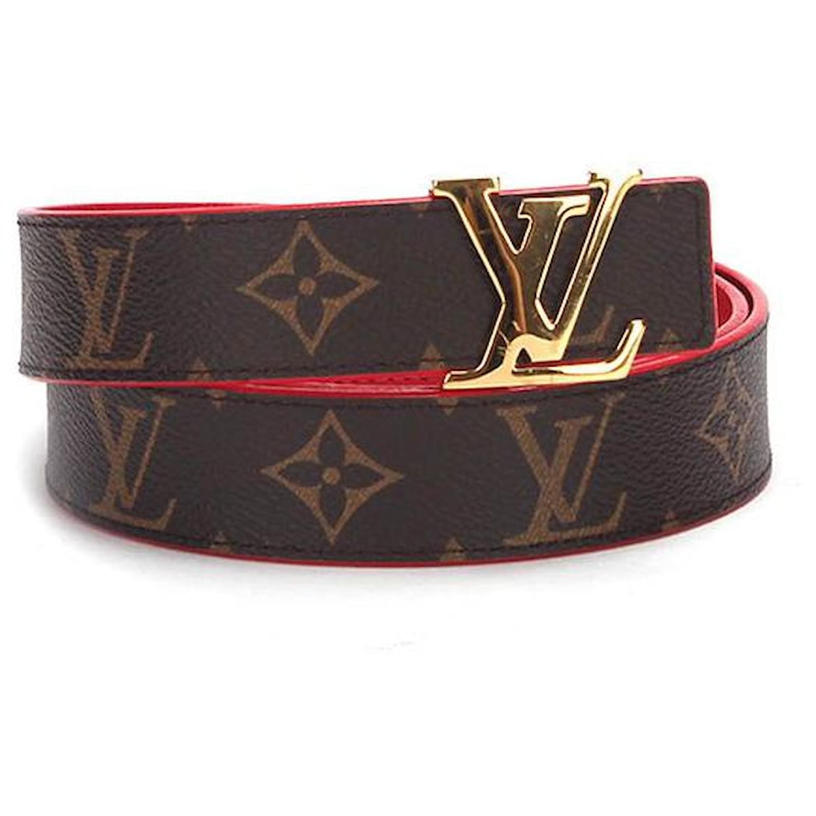 Louis Vuitton Monogram Initiales Reversible Belt in brown Coated/Waterproof  canvas Cloth ref.391669 - Joli Closet