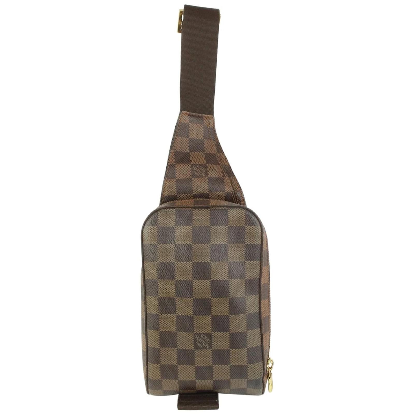 Louis Vuitton Bolso bandolera Damier Ebene Geronimos Cuero ref.392463 -  Joli Closet