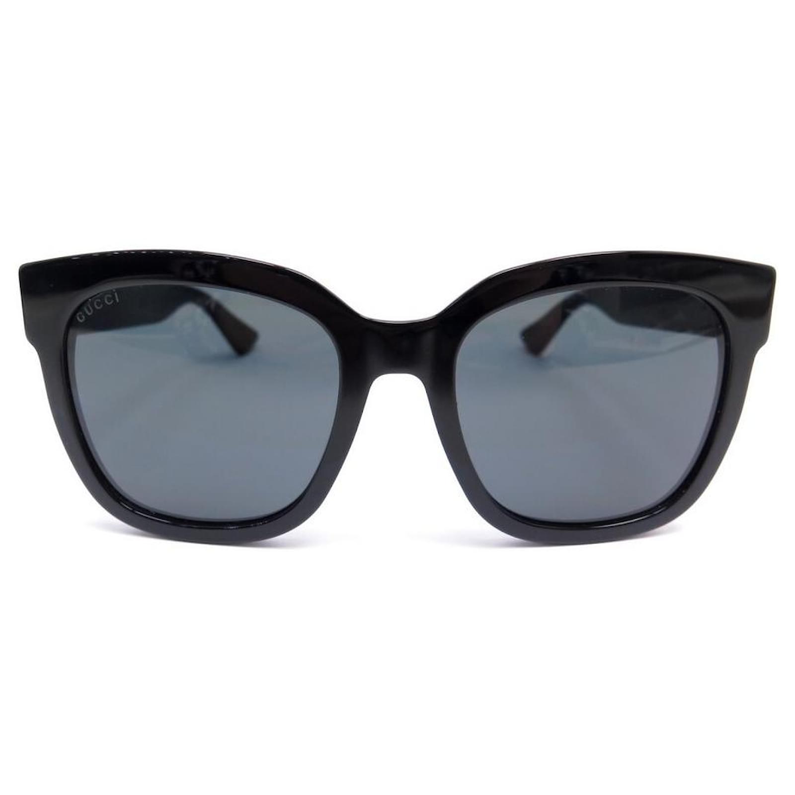 Økonomi forord Start Gucci Sunglasses Gg0034S IN BLACK RESIN + BLACK SUNGLASSES CASE ref.393311  - Joli Closet