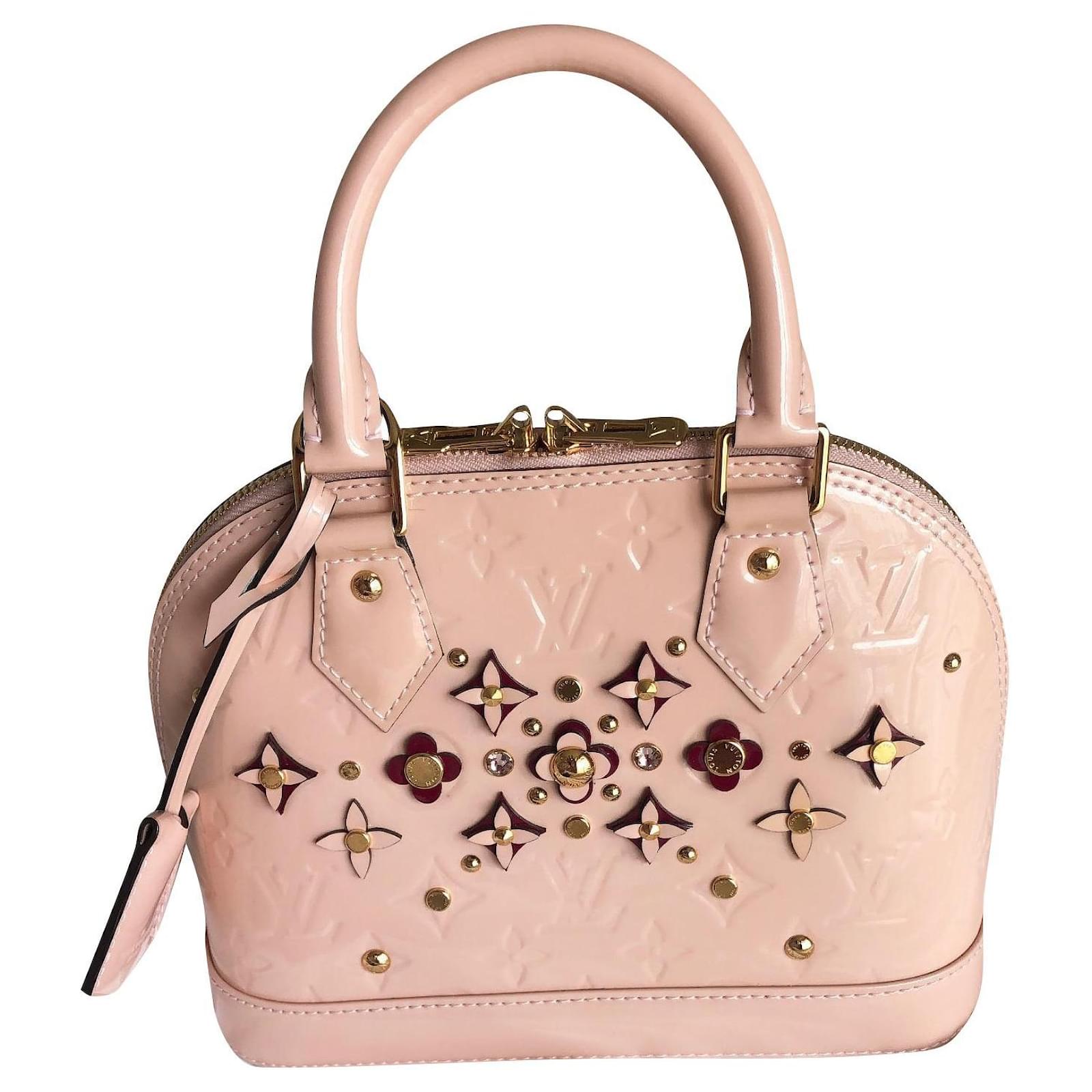 Louis Vuitton Alma BB Pink Flower Patent leather ref.393453 - Joli Closet