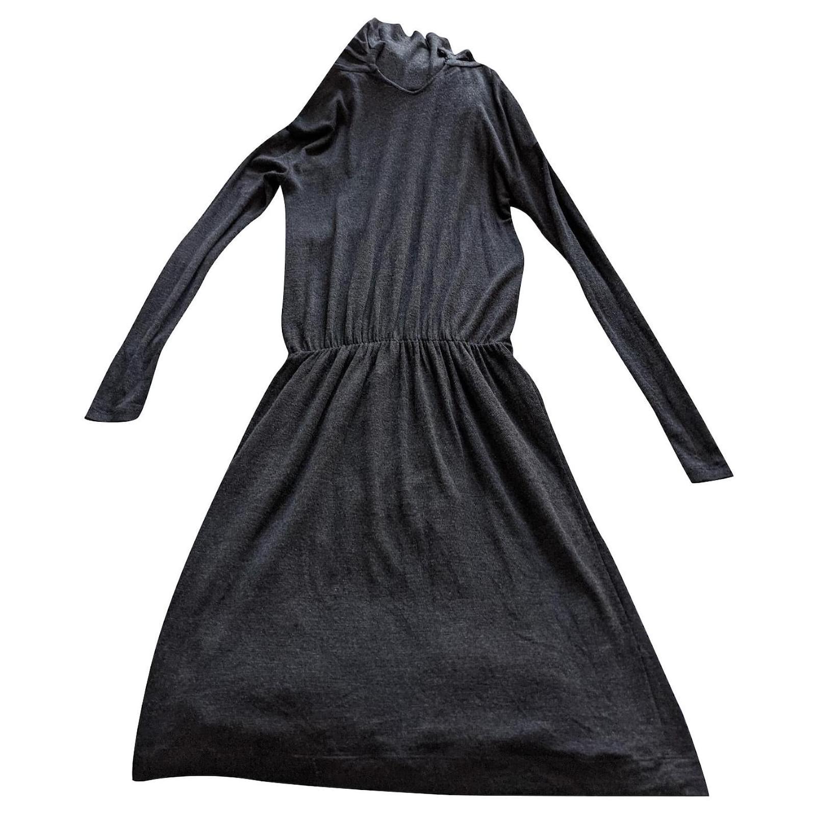 Brunello Cucinelli Wool Dress in Black