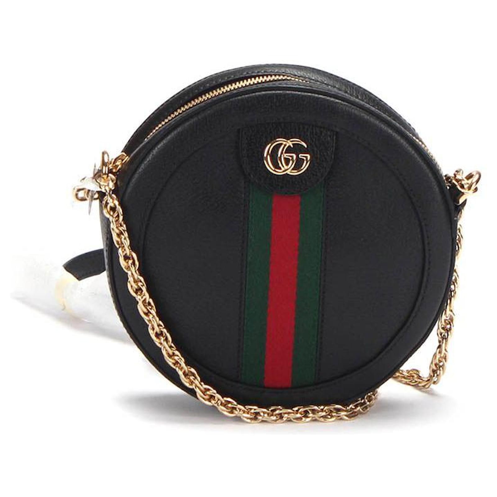 Ophidia round leather crossbody bag Gucci Multicolour in Leather