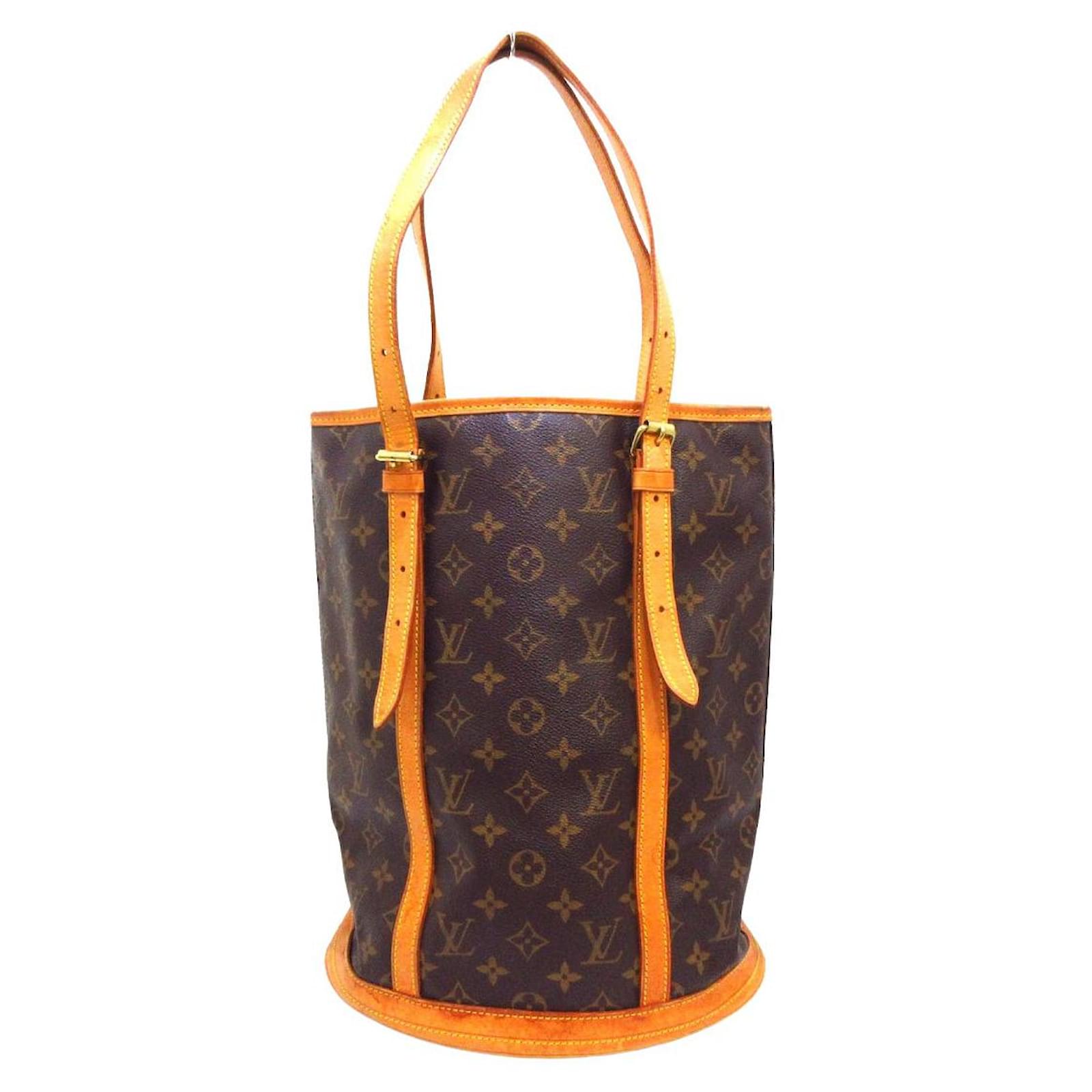 Louis Vuitton BUCKET MONOGRAM CERISE Brown Cloth ref.684705 - Joli