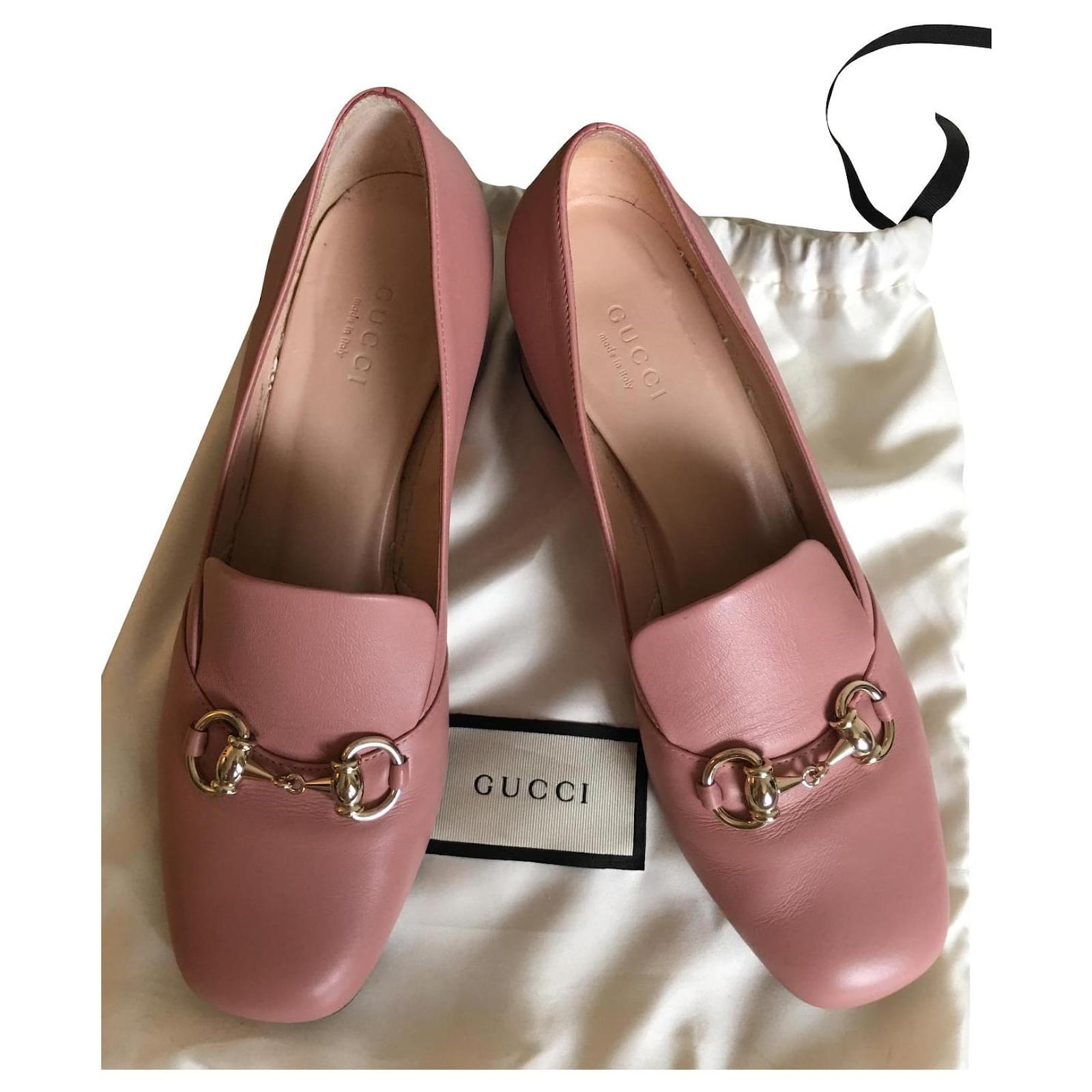 Gucci Heels Pink Leather ref.394964 - Joli Closet