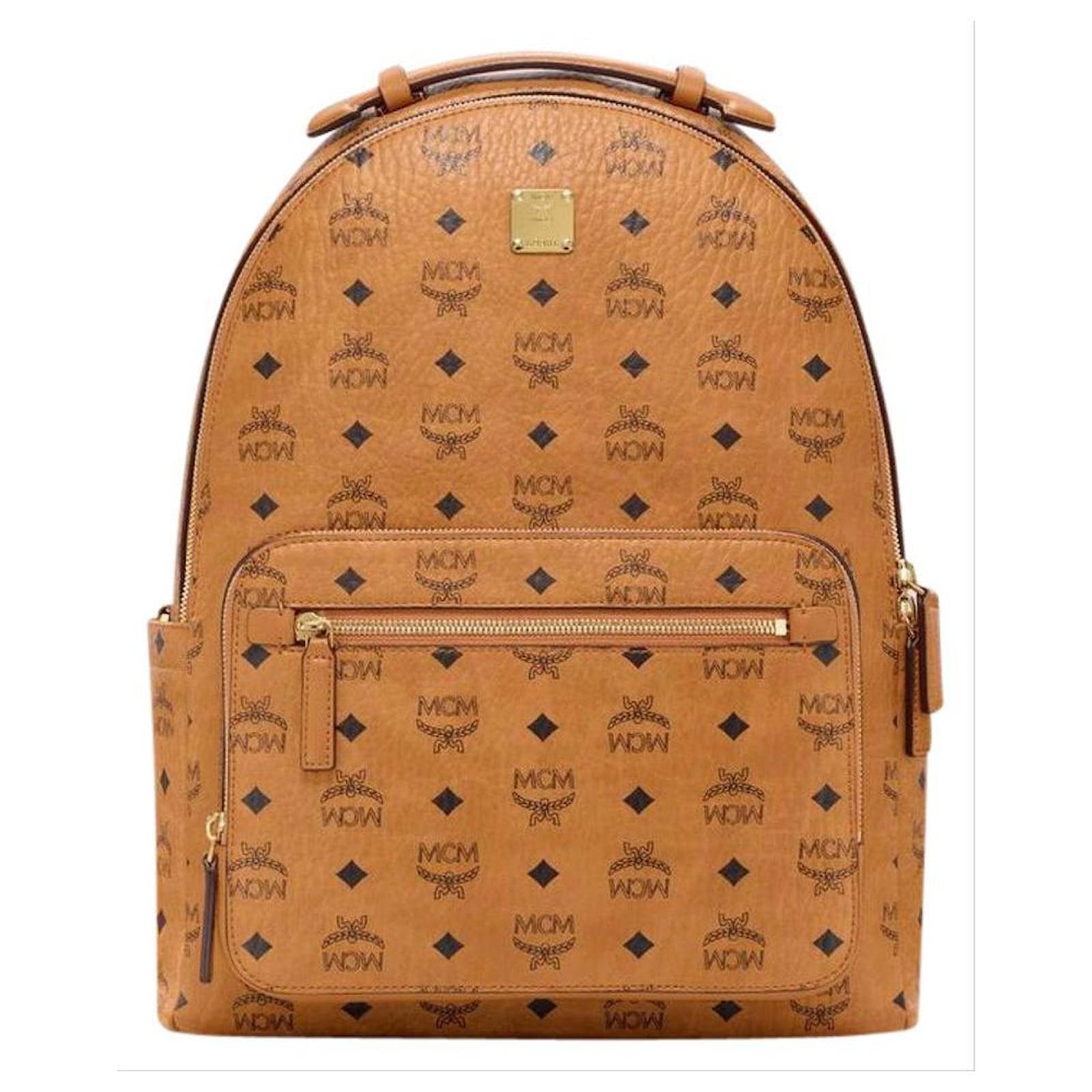 Large Stark Backpack in Visetos Cognac