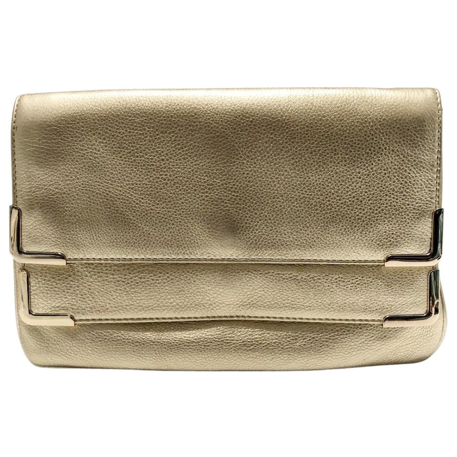 Michael Kors Clutch bag Golden Patent leather ref.395387 - Joli Closet