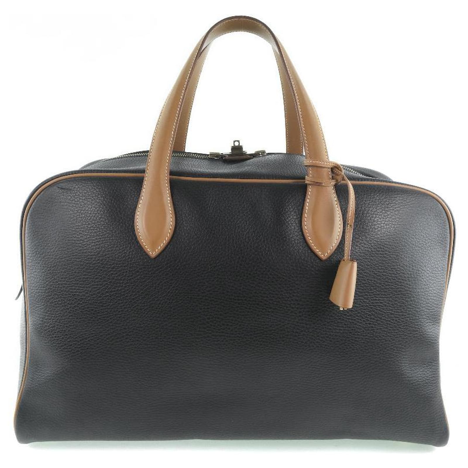 Hermès Victoria Black Leather ref.395648 - Joli Closet