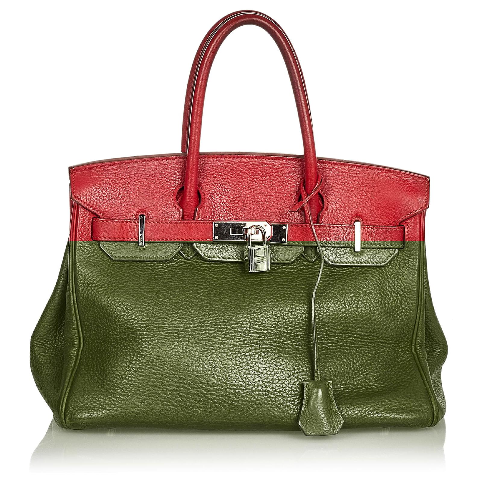 Hermès Hermes Red Ardennes Birkin 30 Leather Ponystyle calfskin ref