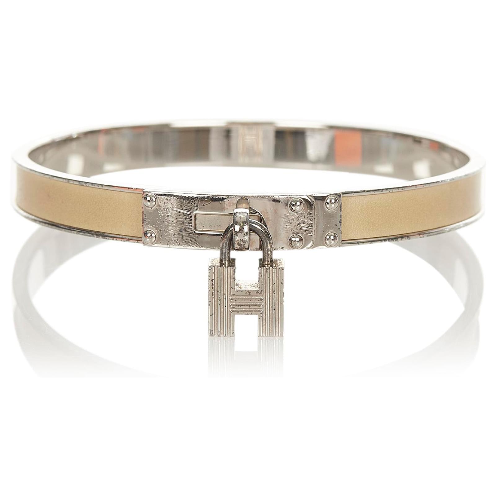 Hermes Kelly H Lock Cadena Charm Bracelet, Hermes