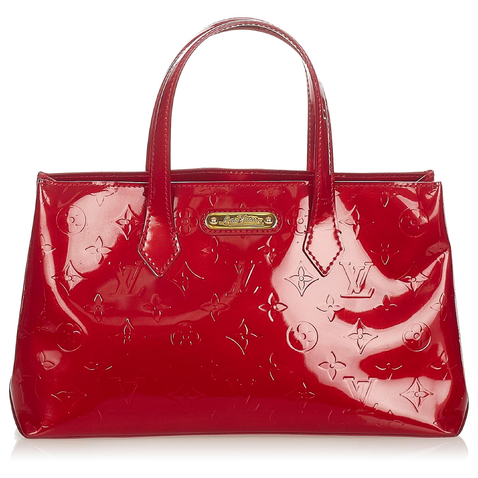 Louis Vuitton Red Vernis Wilshire PM Leather Patent leather ref.581114 -  Joli Closet