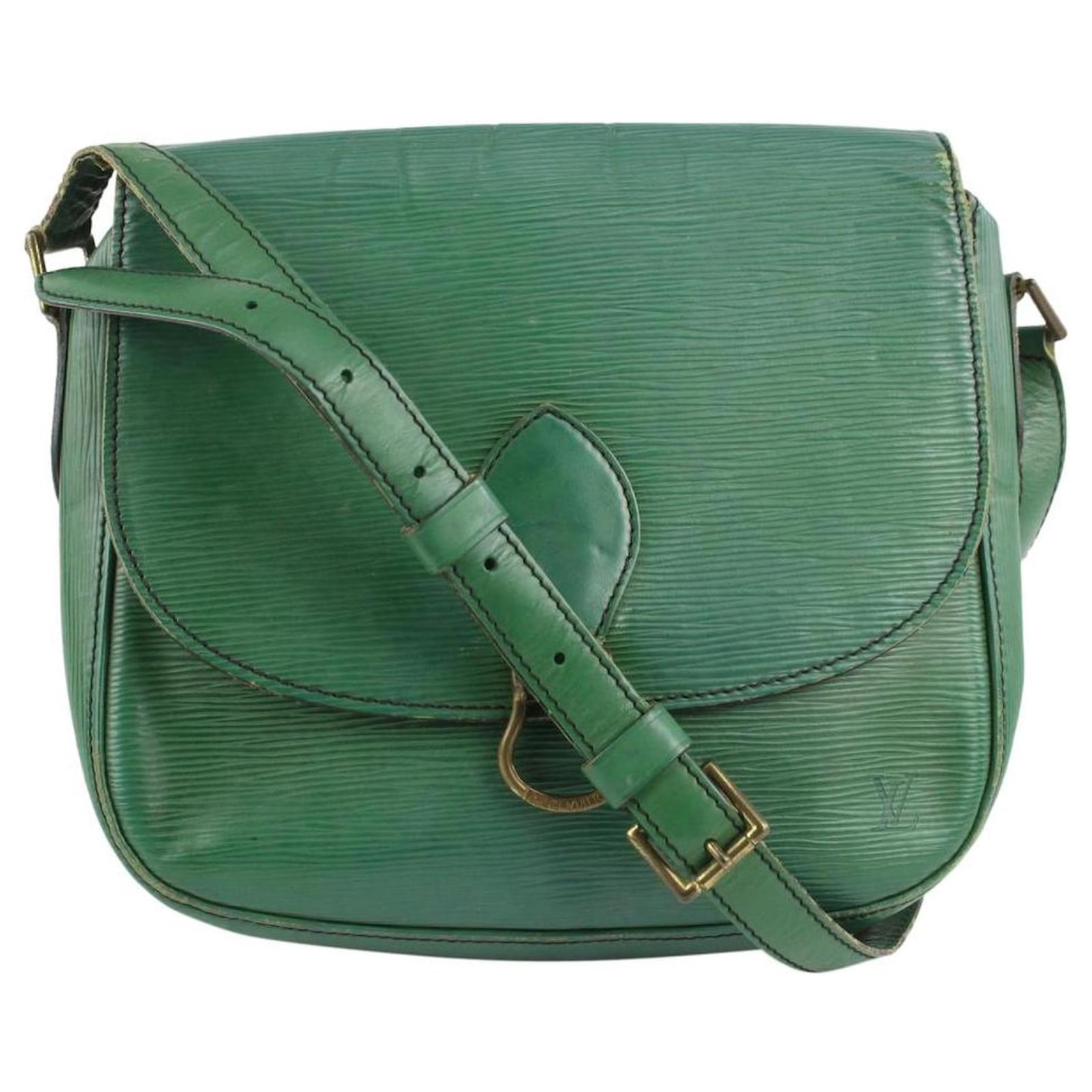 Louis Vuitton Green Epi Leather Borneo Saint Cloud Crossbody Bag 1LV1015  ref.396161 - Joli Closet