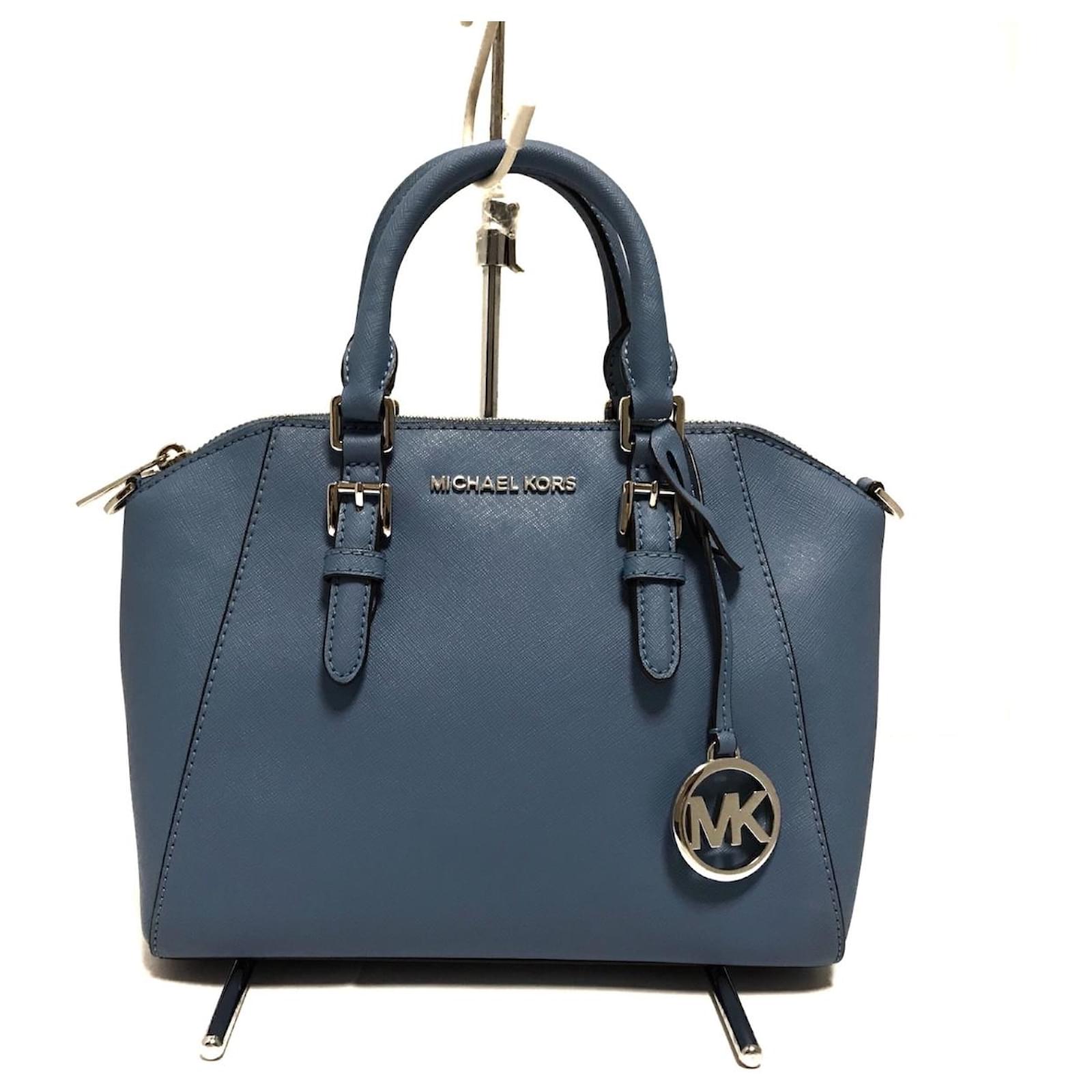 ON SALE* MICHAEL KORS #37334 Light Blue Saffiano Leather Handbag – ALL YOUR  BLISS