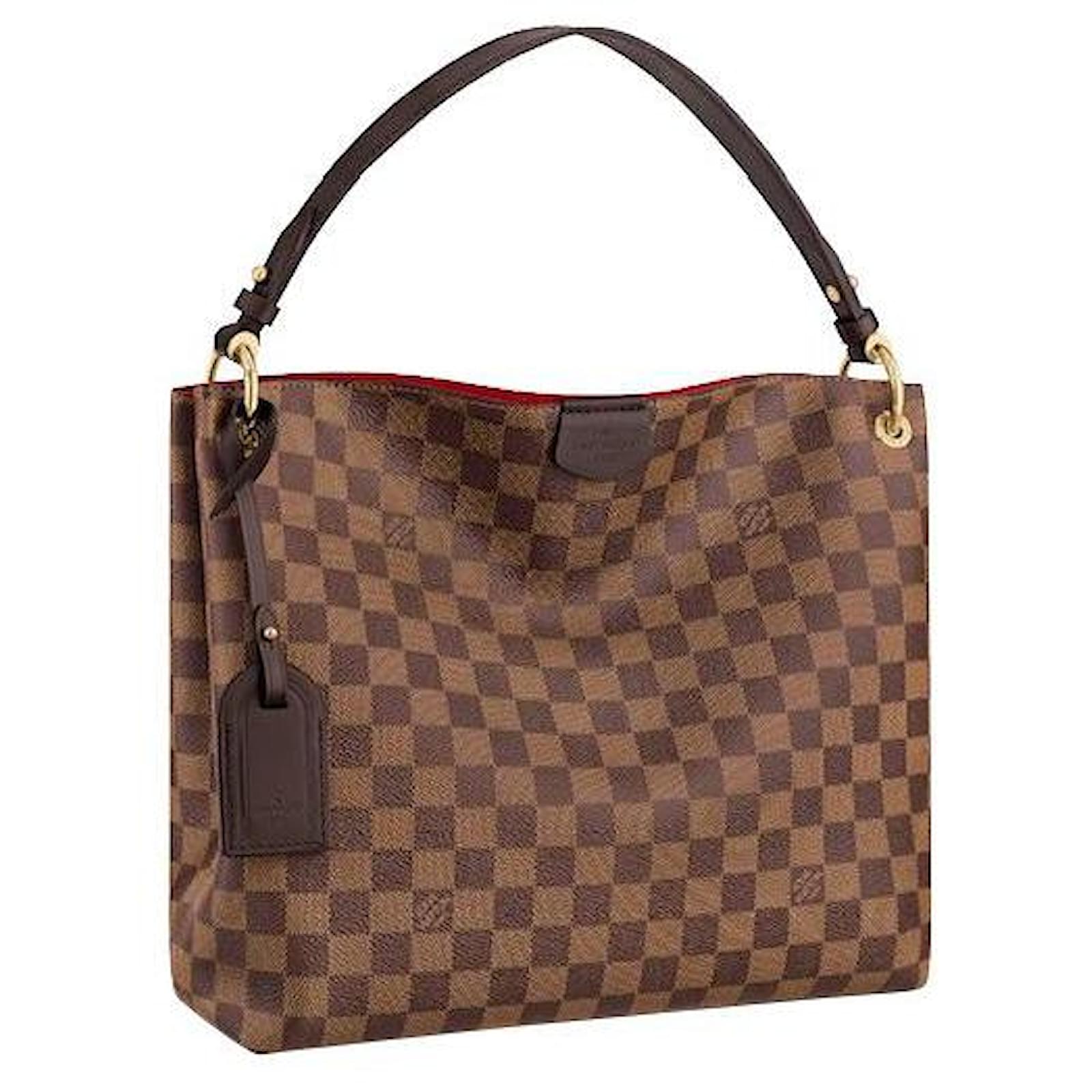 Louis Vuitton LV Sac Plat PM bag Brown Leather ref.354870 - Joli Closet