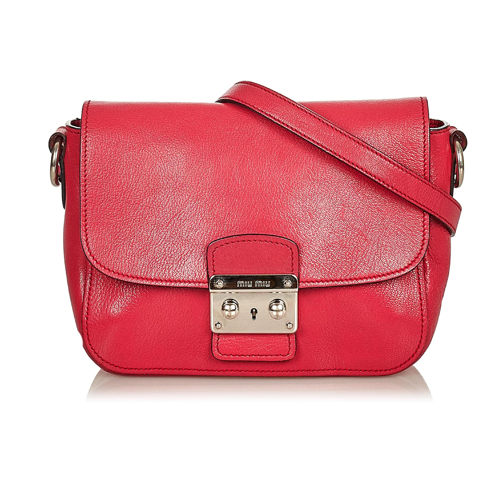 Miu Miu Push Lock Flap Shoulder Tote