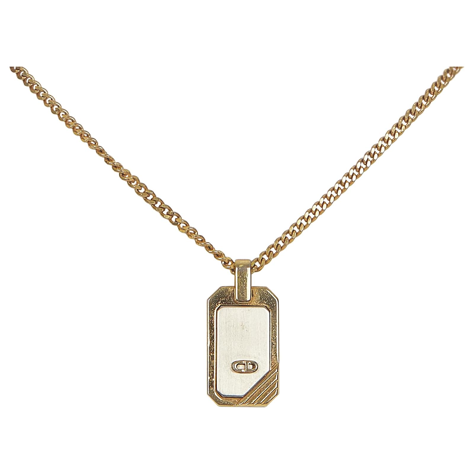 dior locket necklace