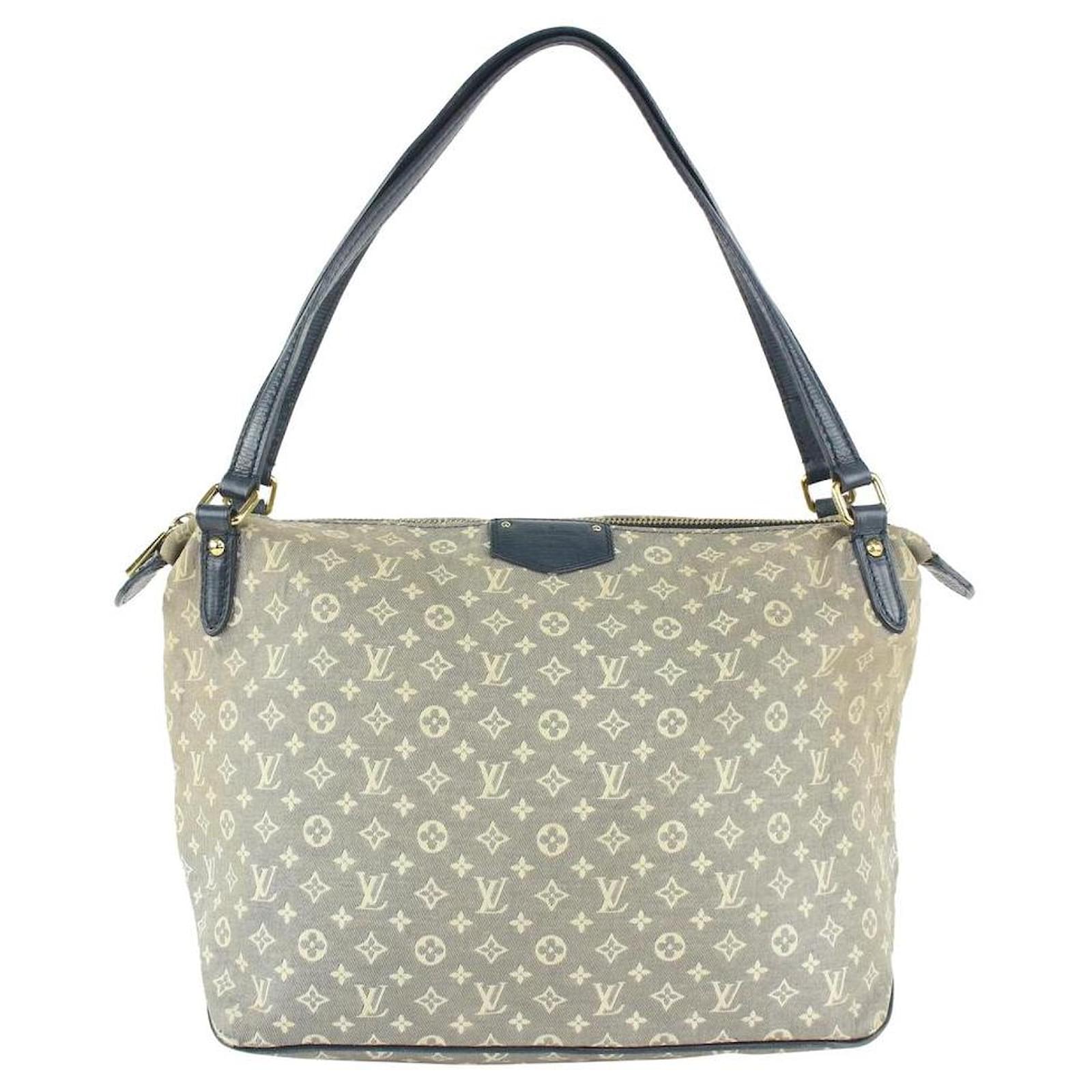 Louis Vuitton Grey Monogram Mini Lin Ballad Hobo Shoulder Bag Leather  ref.396991 - Joli Closet