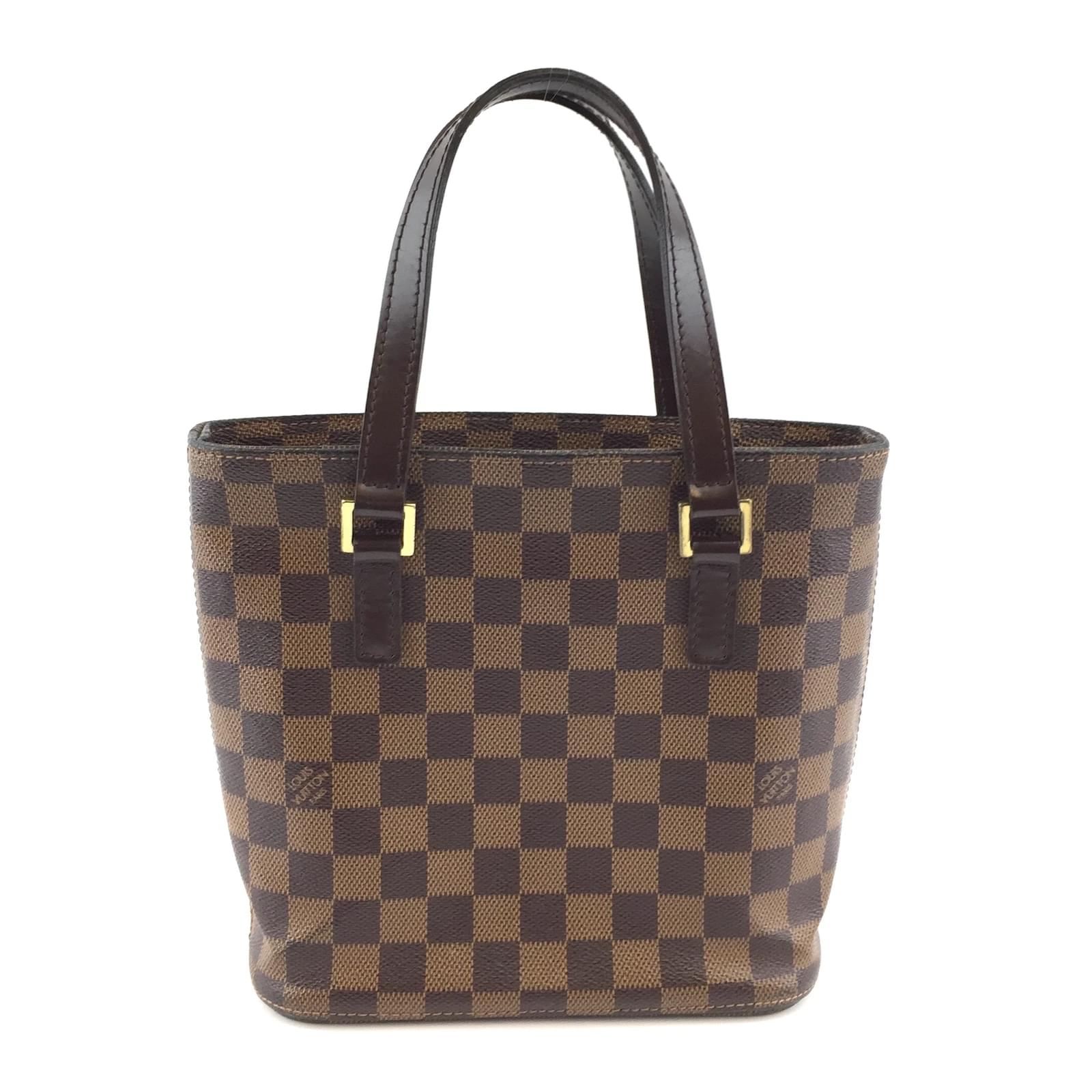 Louis Vuitton Vavin PM Damier Ébène Canvas Marrone Pelle ref.397171 - Joli  Closet