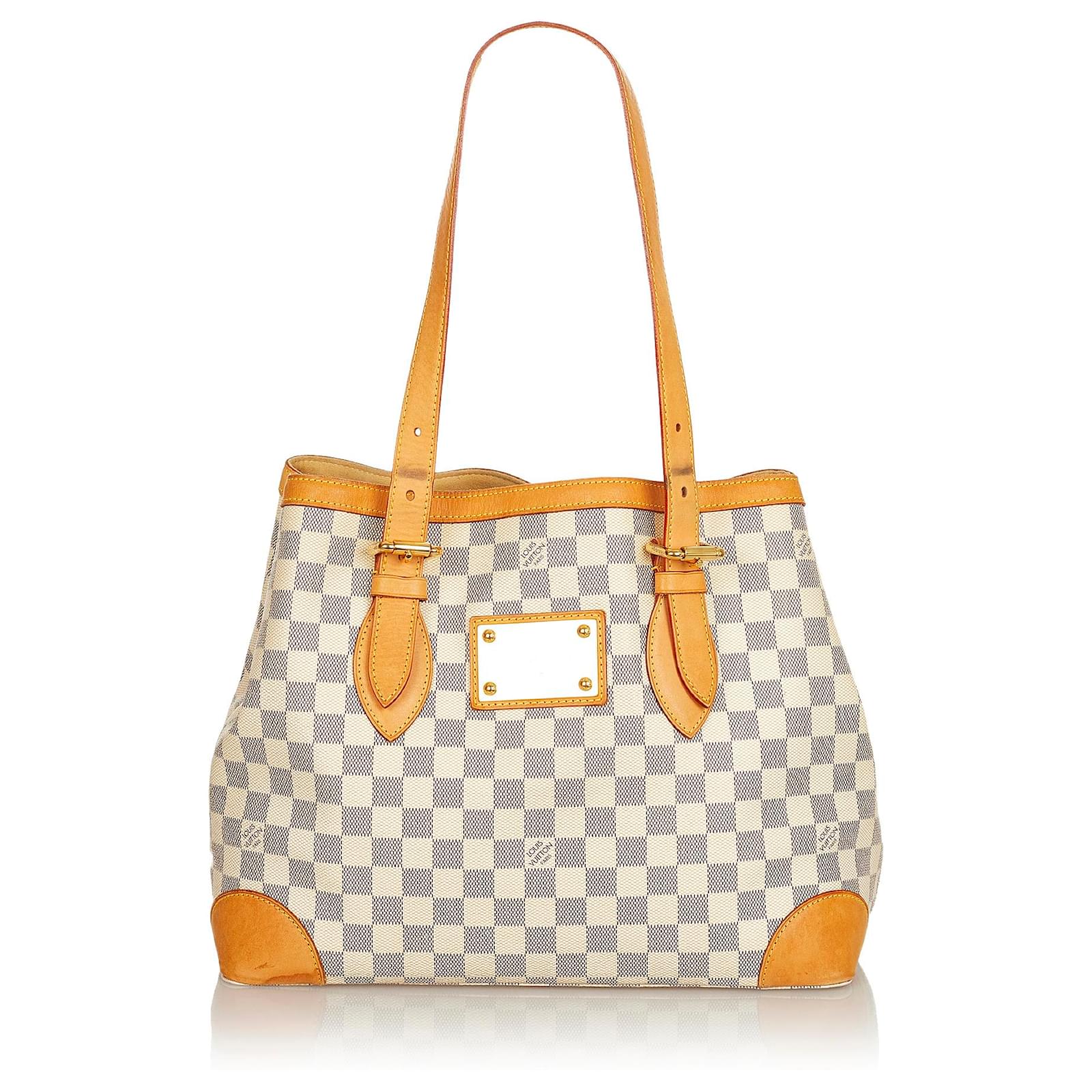 Louis Vuitton White Damier Azur Canvas Hampstead MM Bag Louis Vuitton