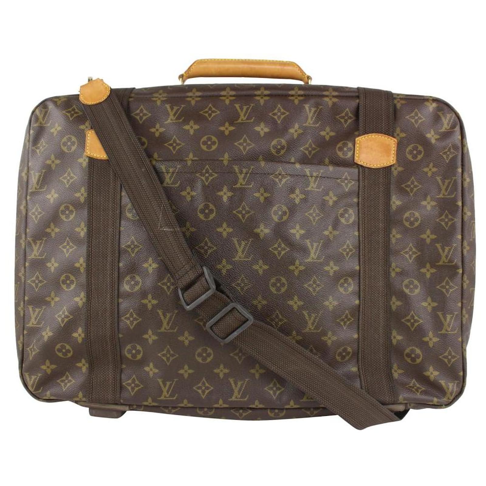 Louis Vuitton Monogram Satellite 53 2way Suitcase Luggage 5LL1019