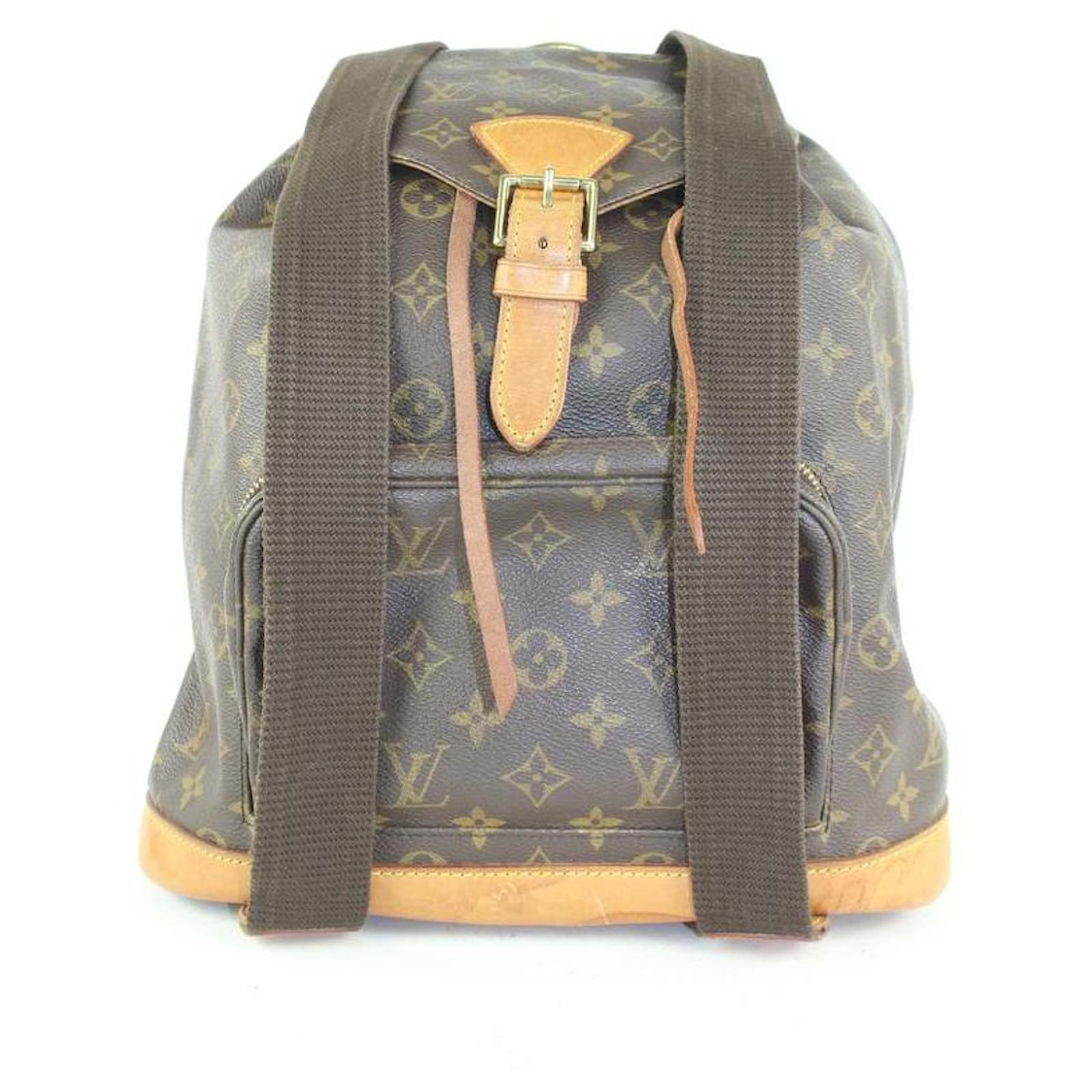 Louis Vuitton Monogram Coated Canvas Montsouris GM Backpack Bag