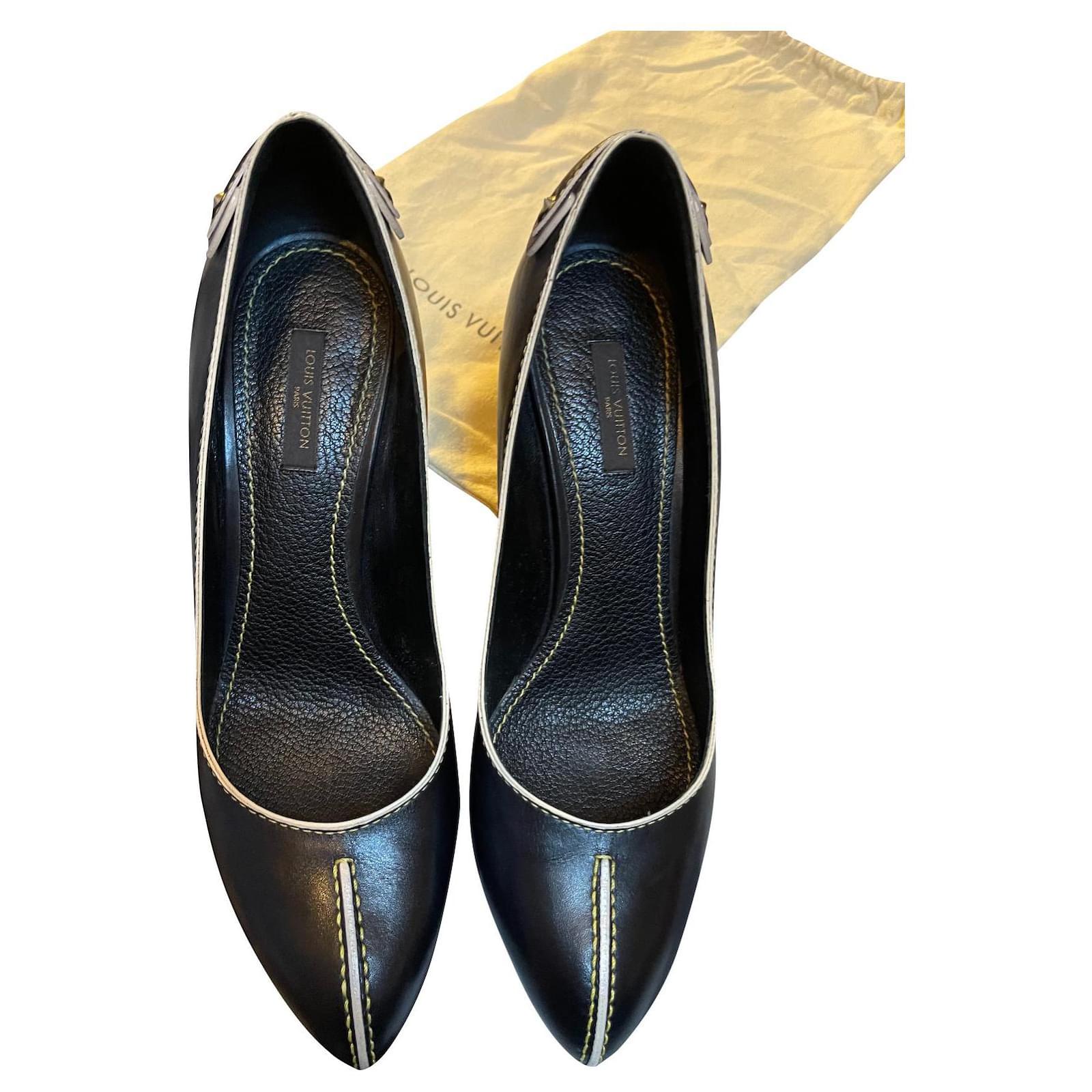 Louis Vuitton Pre-owned Women's Leather Heels - Beige - EU 38.5