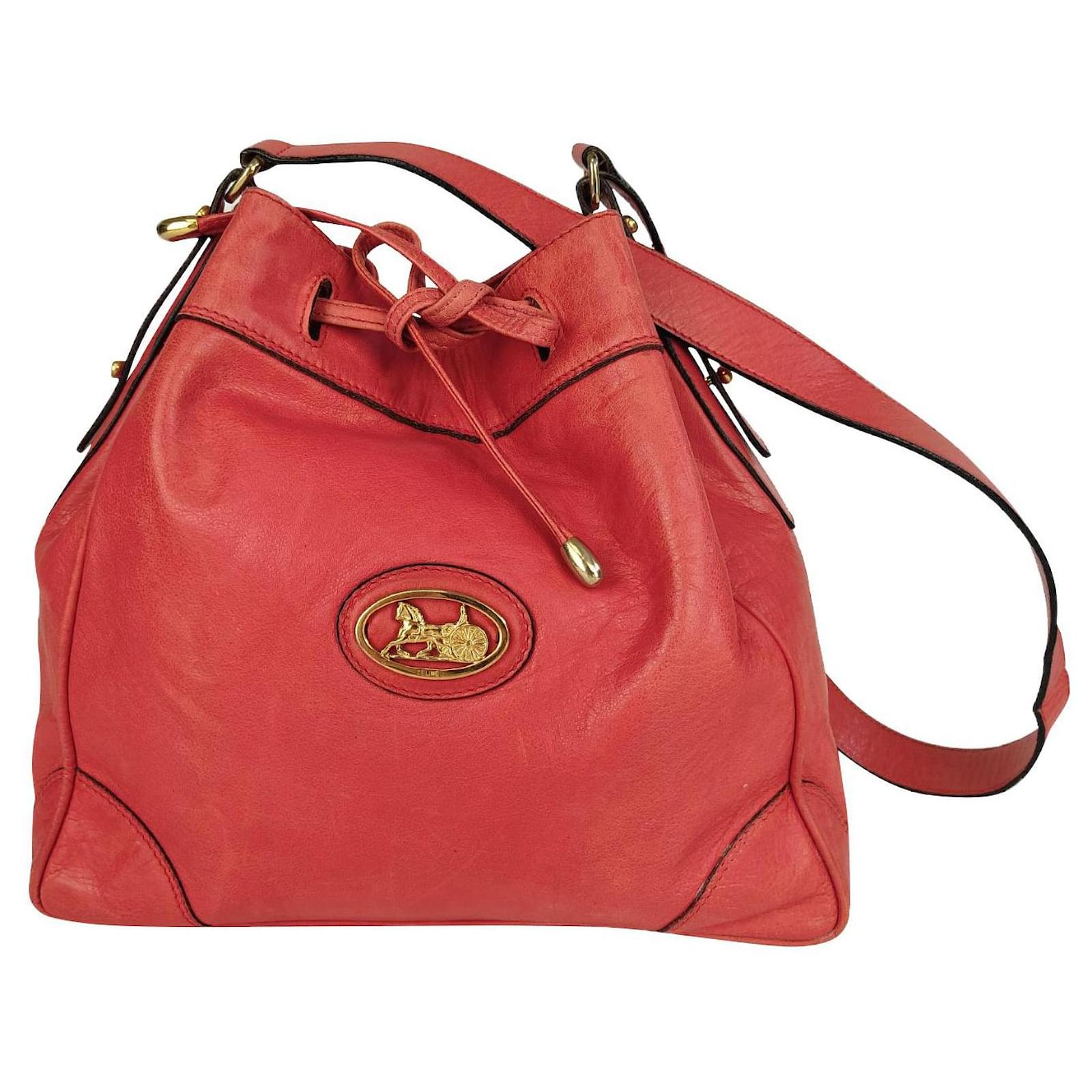 Dooney & Bourke Dooney and Bourke bucket bag Red Beige Leather ref