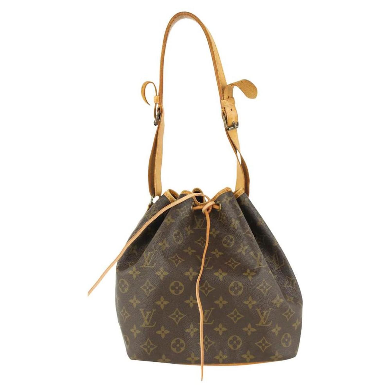 Louis Vuitton Mustard Leather Large Noe Drawstring Shoulder Bag