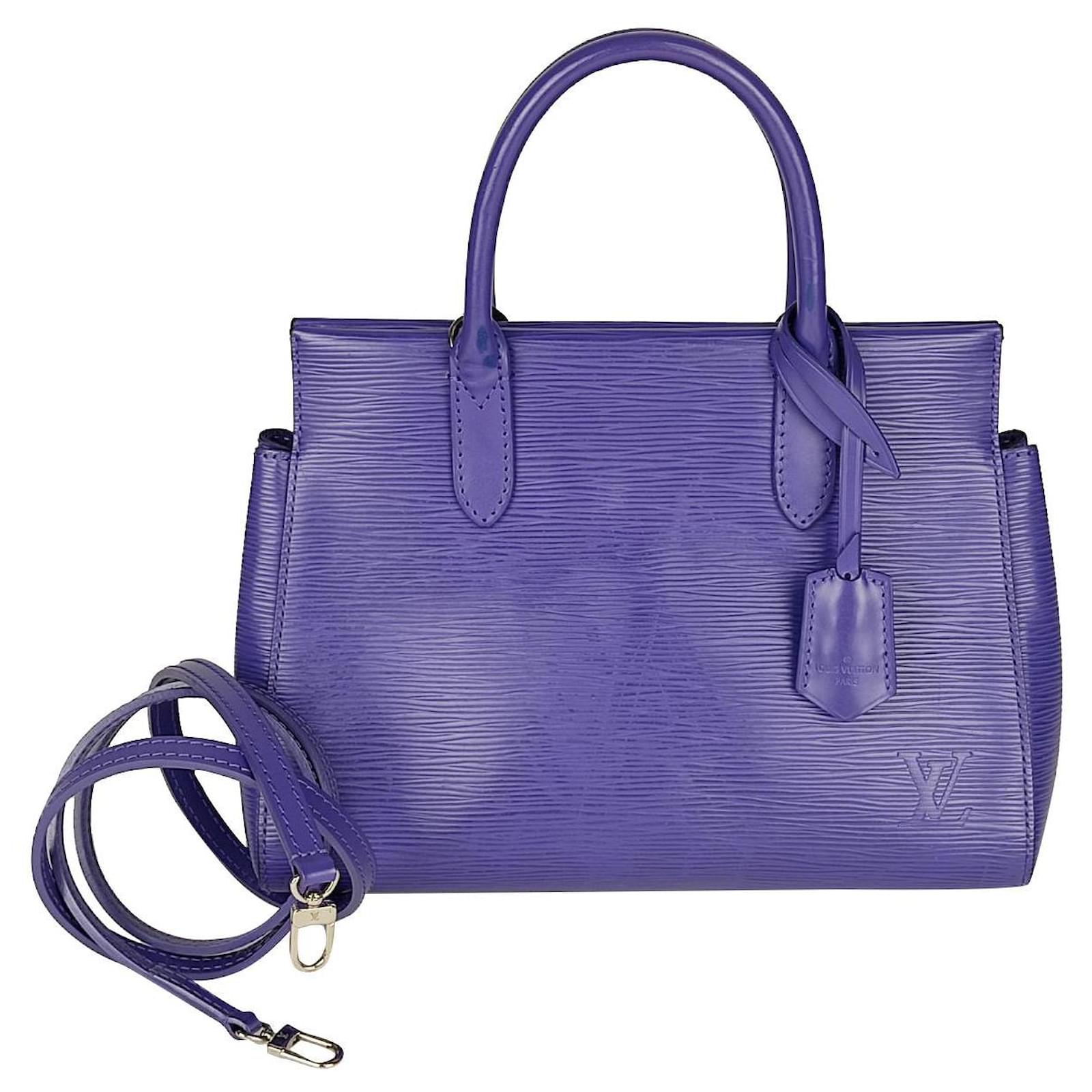 Louis Vuitton Handbag with shoulder strap - Purple Epi Marly model Dark  purple Leather ref.398650 - Joli Closet