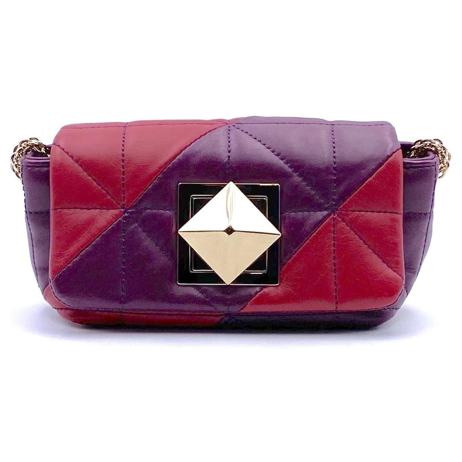springe medier propel Sonia Rykiel Le Copain bag in red and purple quilted leather ref.399324 -  Joli Closet