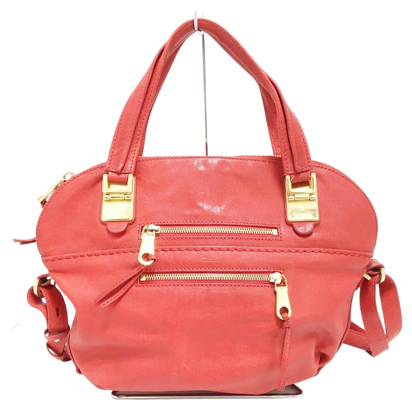 Chloé Angie Red Leather ref.399577 - Joli Closet